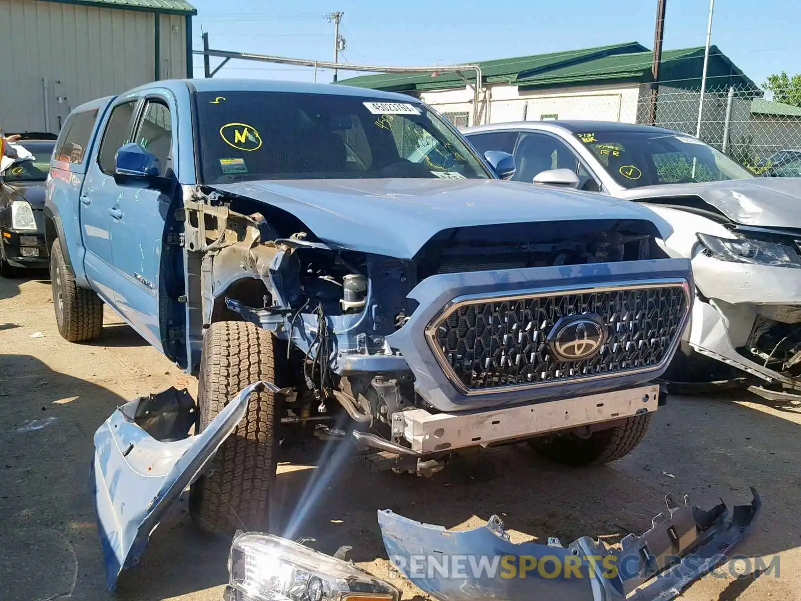 1 Photograph of a damaged car 3TMDZ5BN8KM057396 TOYOTA TACOMA DOU 2019