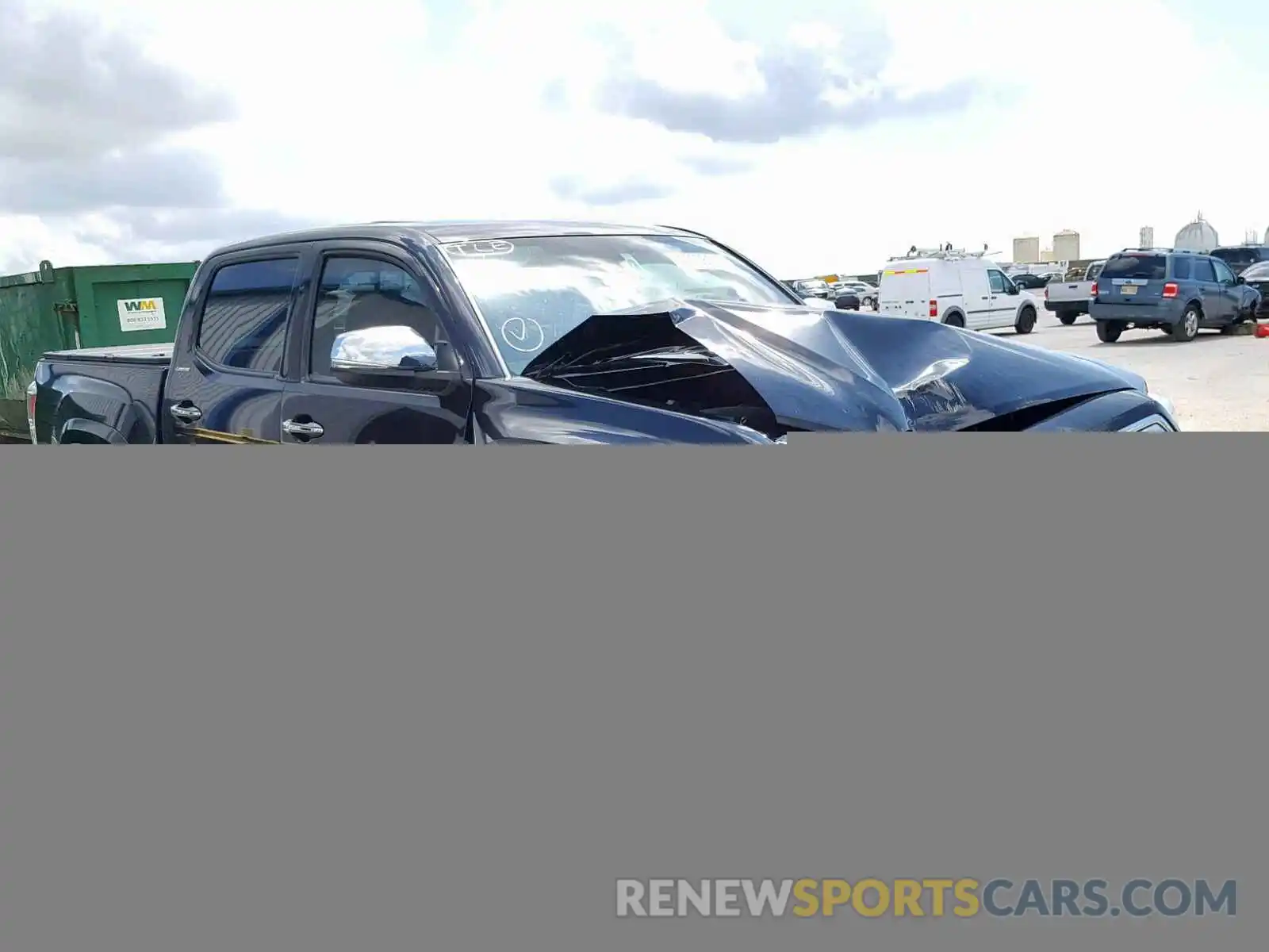 1 Photograph of a damaged car 3TMEZ5CN1KM097158 TOYOTA TACOMA DOU 2019