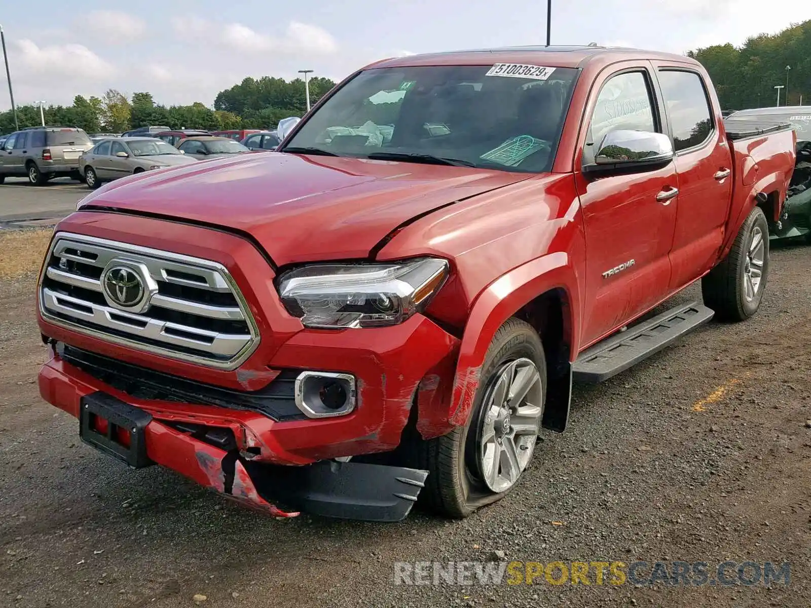 1 Photograph of a damaged car 3TMGZ5AN0KM257574 TOYOTA TACOMA DOU 2019