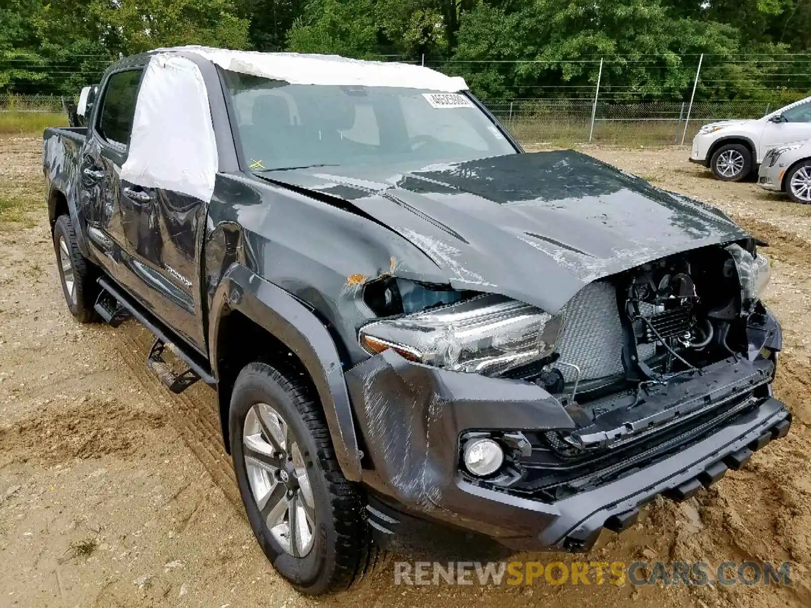 1 Photograph of a damaged car 3TMGZ5AN1KM246485 TOYOTA TACOMA DOU 2019