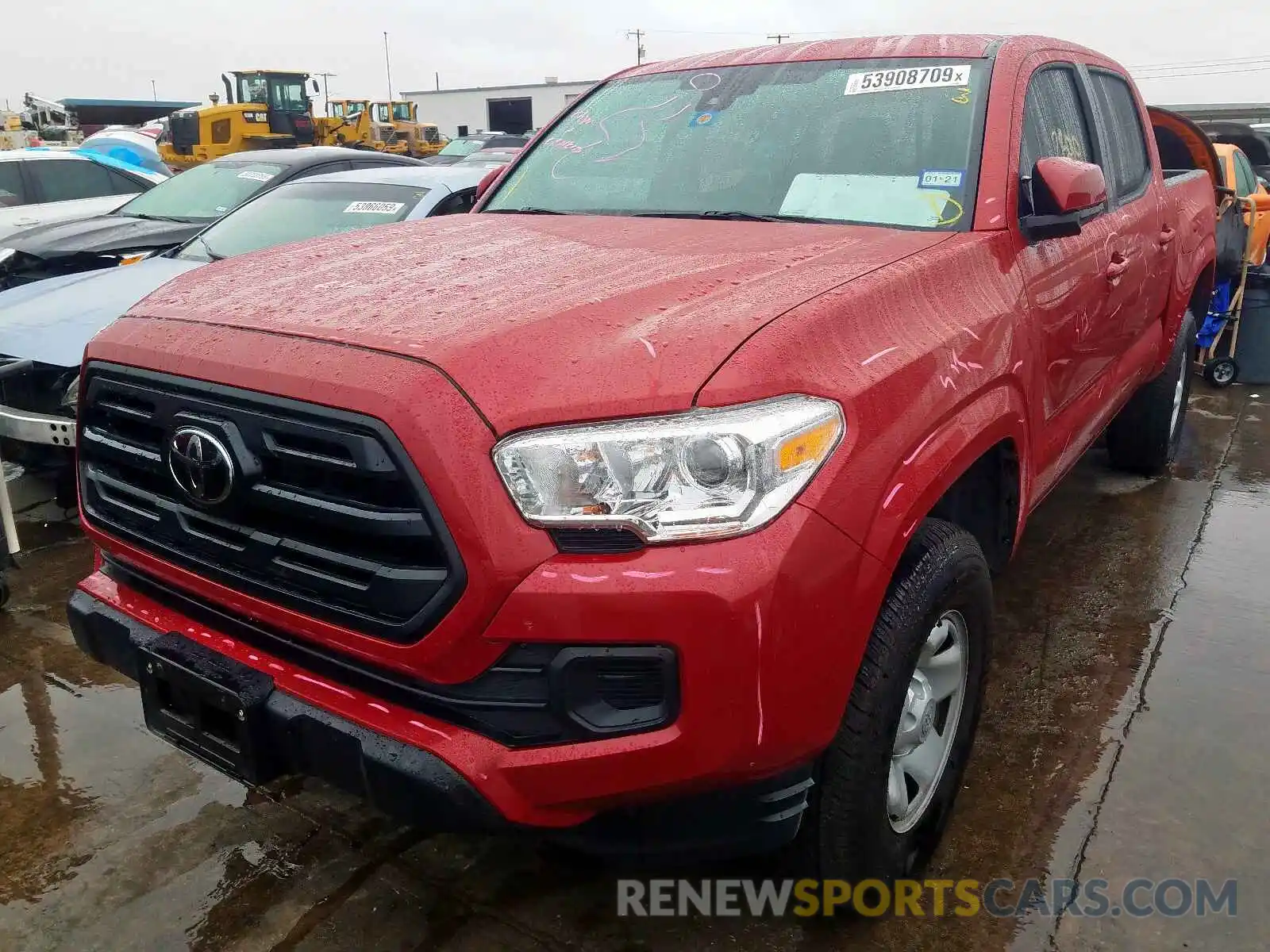 2 Photograph of a damaged car 5TFAX5GN0KX141000 TOYOTA TACOMA DOU 2019