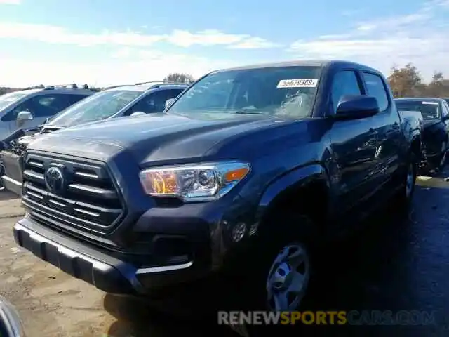 2 Photograph of a damaged car 5TFAX5GN3KX141136 TOYOTA TACOMA DOU 2019