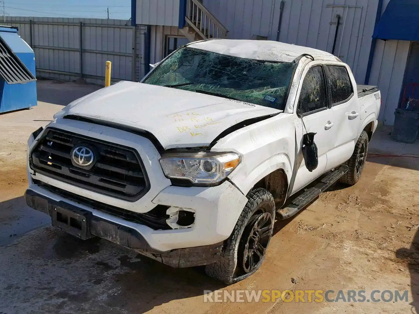 2 Photograph of a damaged car 5TFAX5GN5KX140876 TOYOTA TACOMA DOU 2019