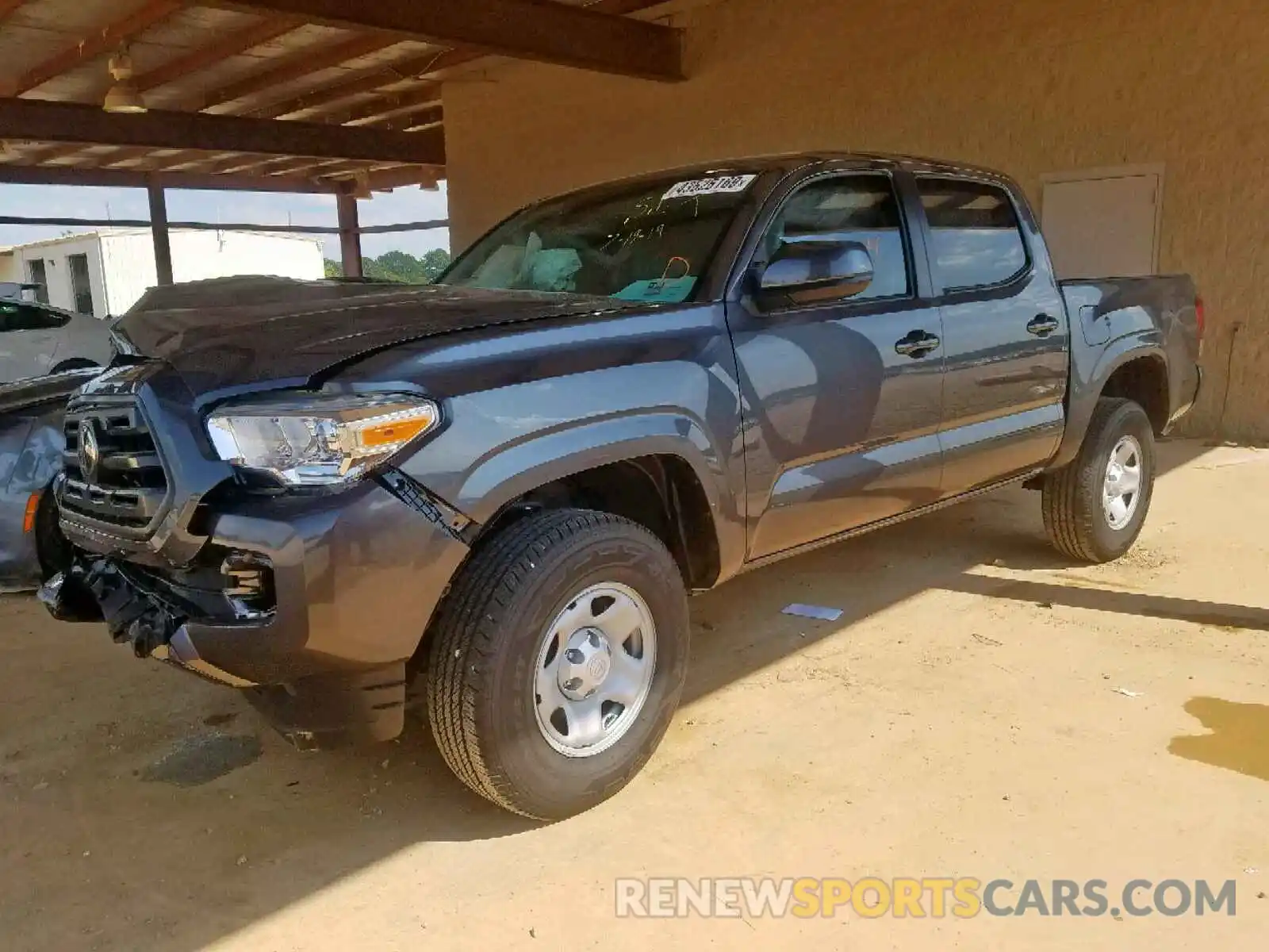 2 Photograph of a damaged car 5TFAX5GN5KX145026 TOYOTA TACOMA DOU 2019