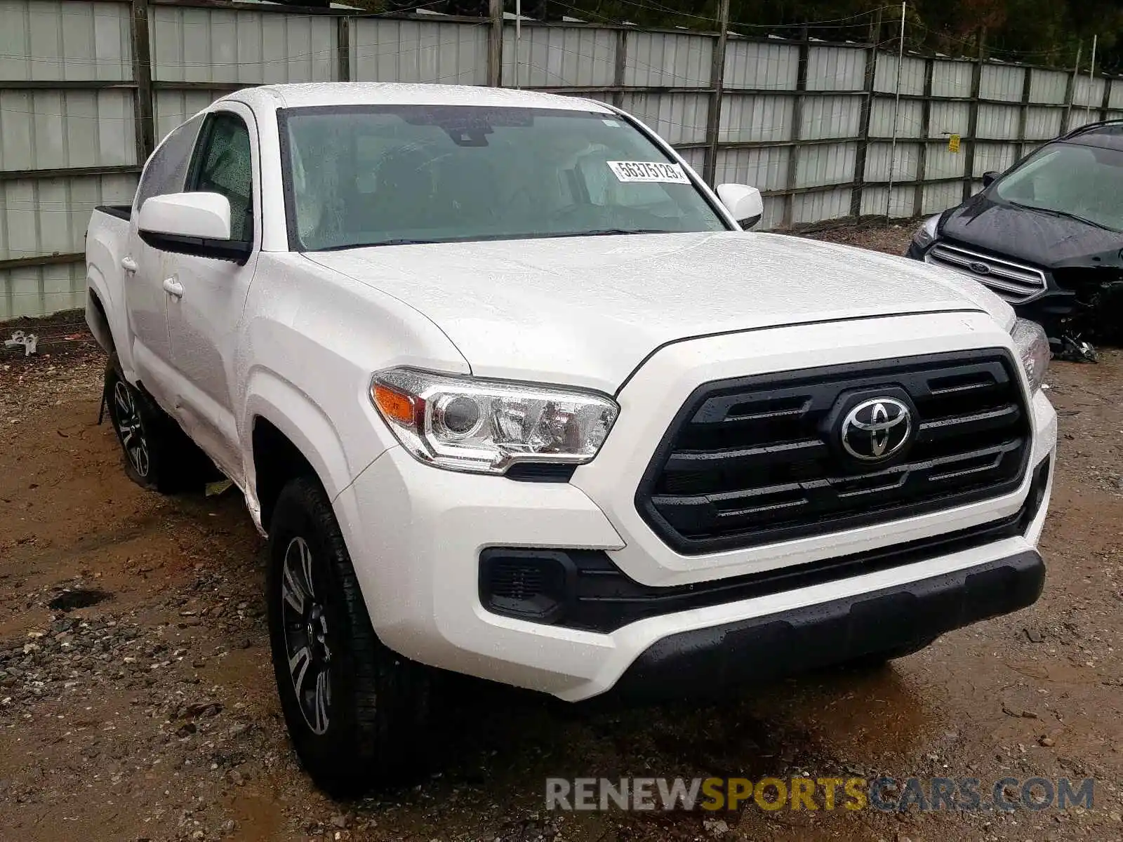 1 Photograph of a damaged car 5TFAX5GN5KX155409 TOYOTA TACOMA DOU 2019