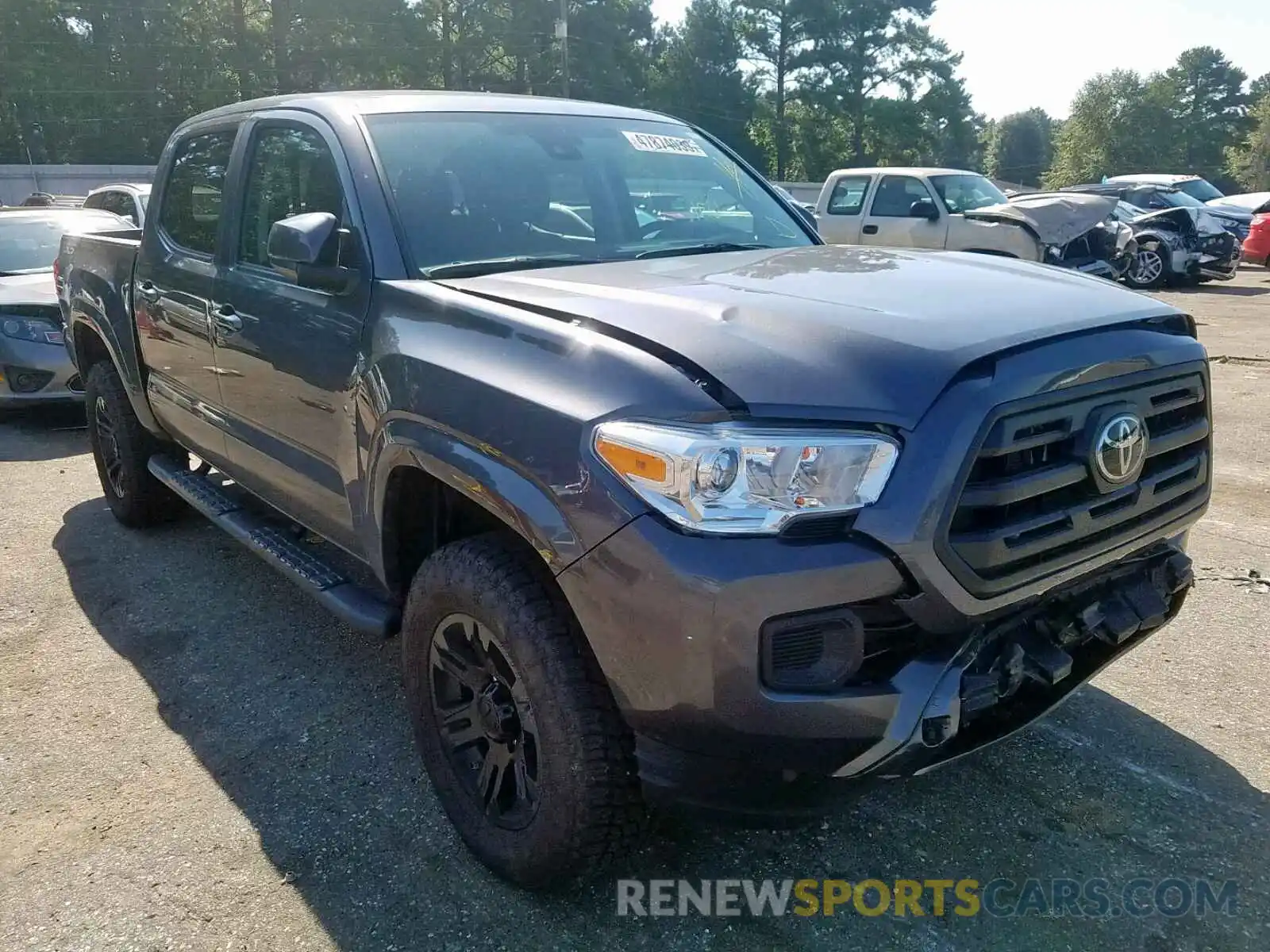 1 Photograph of a damaged car 5TFAX5GN7KX150065 TOYOTA TACOMA DOU 2019