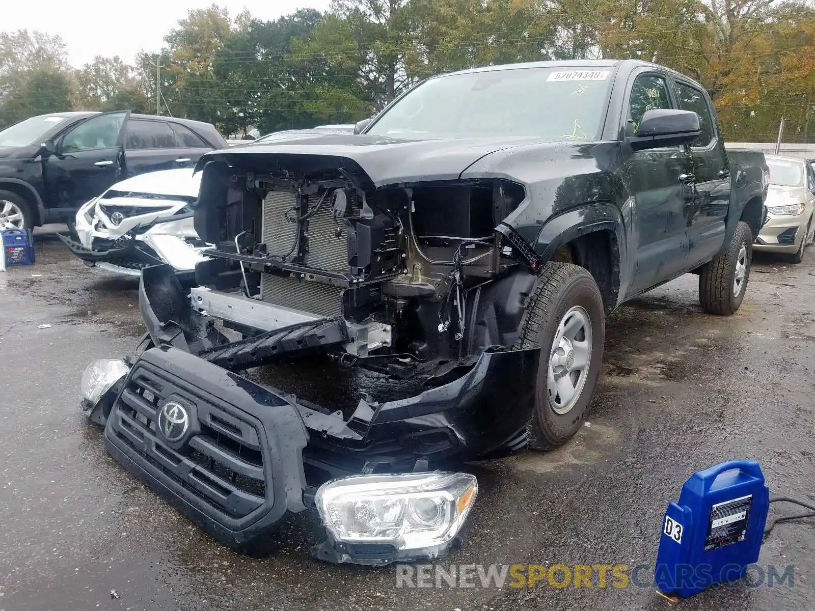 2 Photograph of a damaged car 5TFAX5GN8KX152309 TOYOTA TACOMA DOU 2019