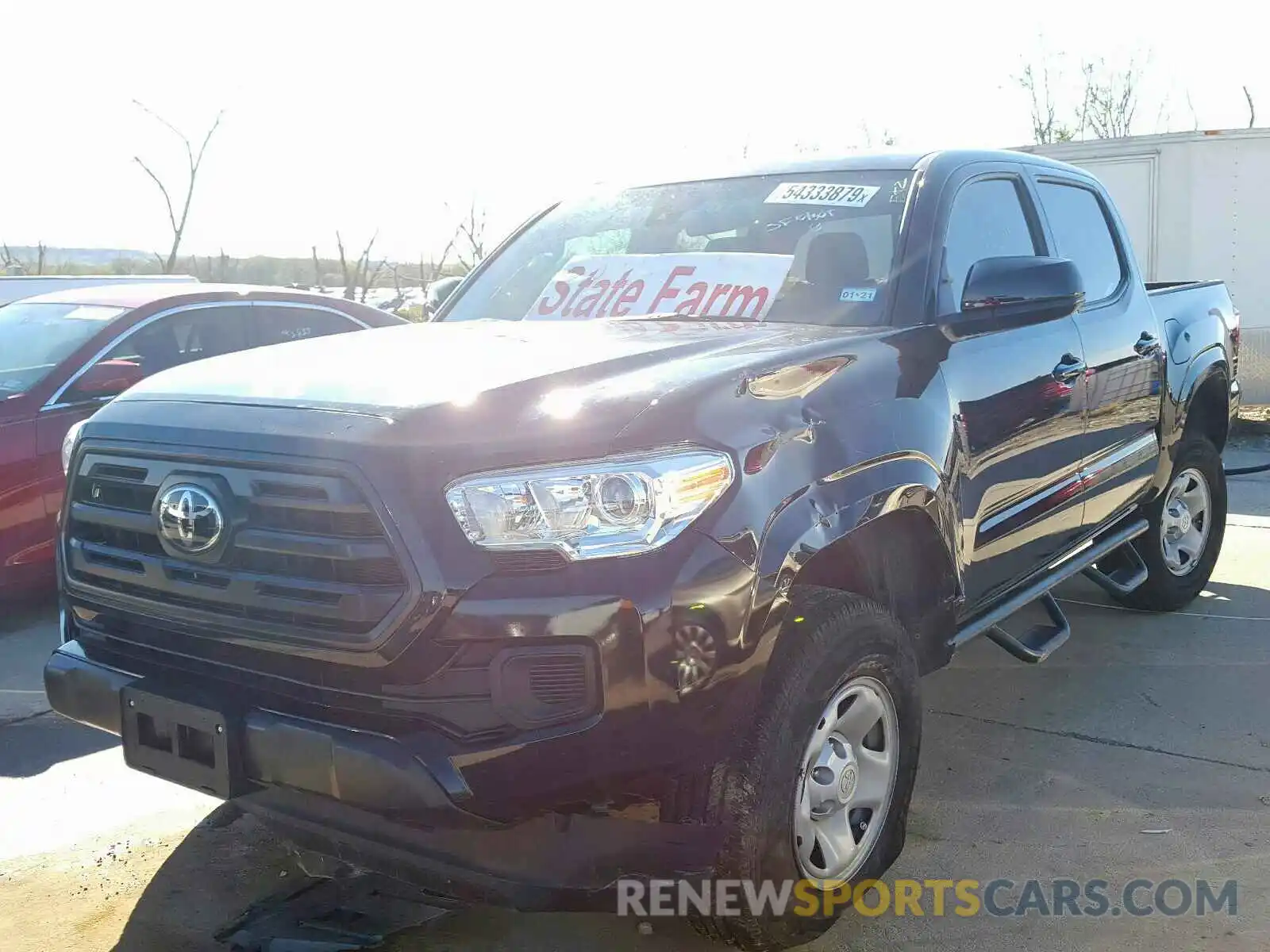 2 Photograph of a damaged car 5TFAX5GNXKX139349 TOYOTA TACOMA DOU 2019