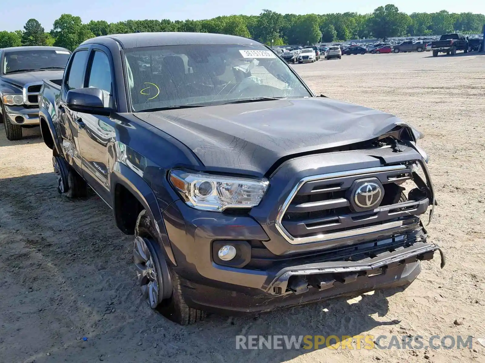 1 Photograph of a damaged car 5TFAZ5CN1KX079851 TOYOTA TACOMA DOU 2019