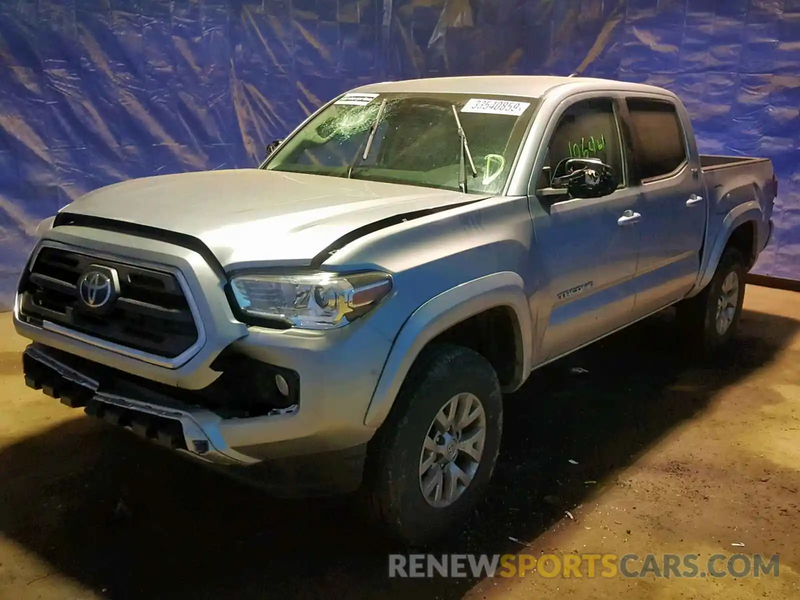 2 Photograph of a damaged car 5TFCZ5AN1KX171036 TOYOTA TACOMA DOU 2019