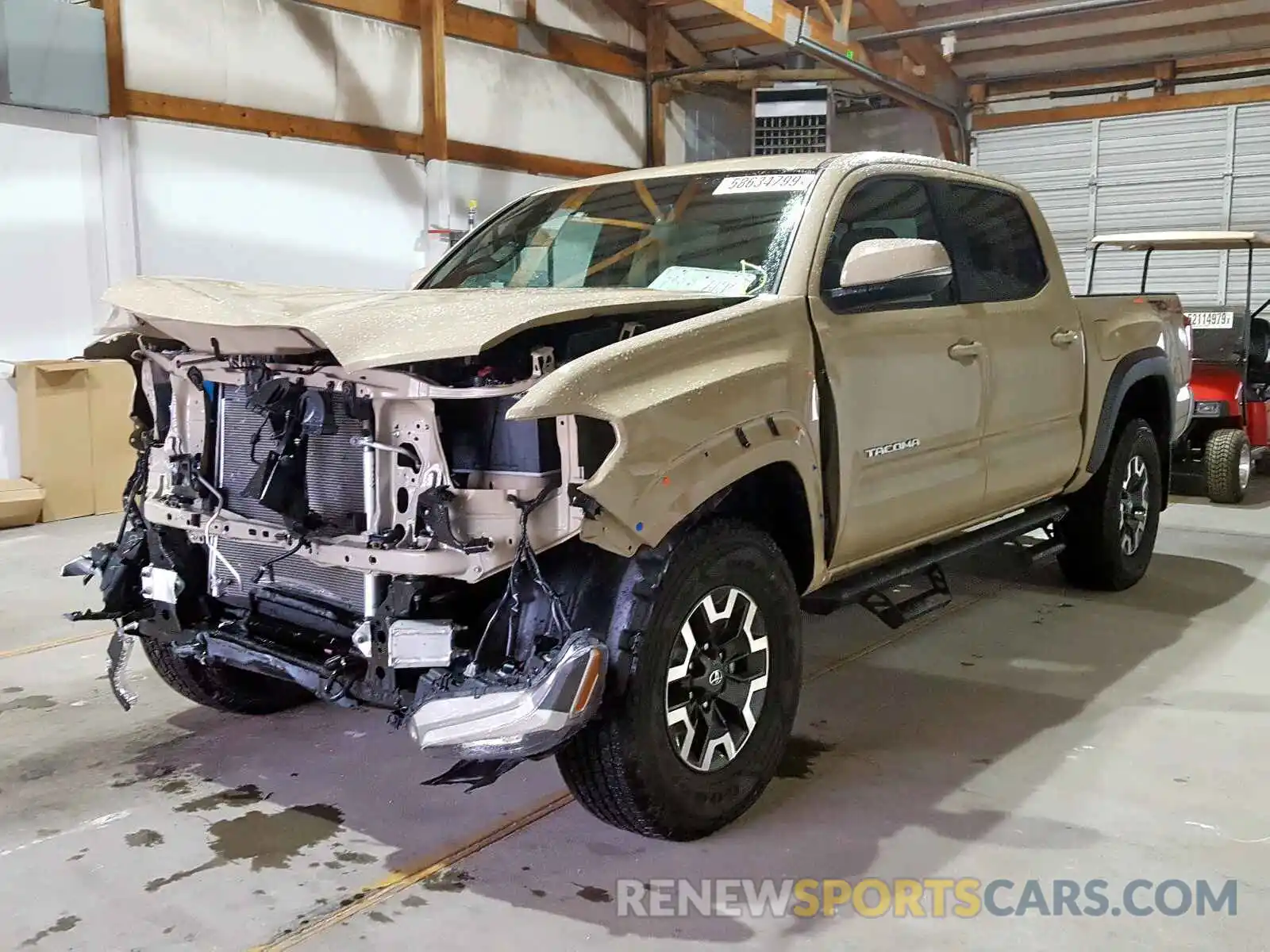 2 Photograph of a damaged car 5TFCZ5AN9KX174038 TOYOTA TACOMA DOU 2019