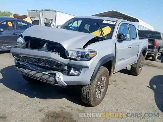 2 Photograph of a damaged car 5TFCZ5AN9KX187145 TOYOTA TACOMA DOU 2019