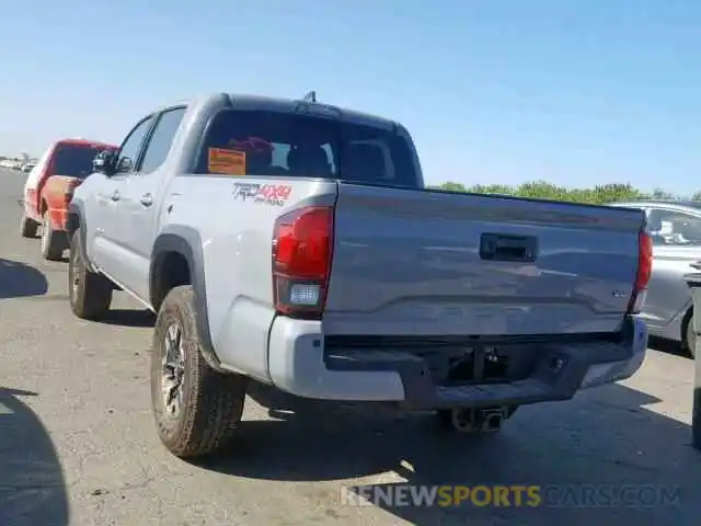 3 Photograph of a damaged car 5TFCZ5AN9KX187145 TOYOTA TACOMA DOU 2019