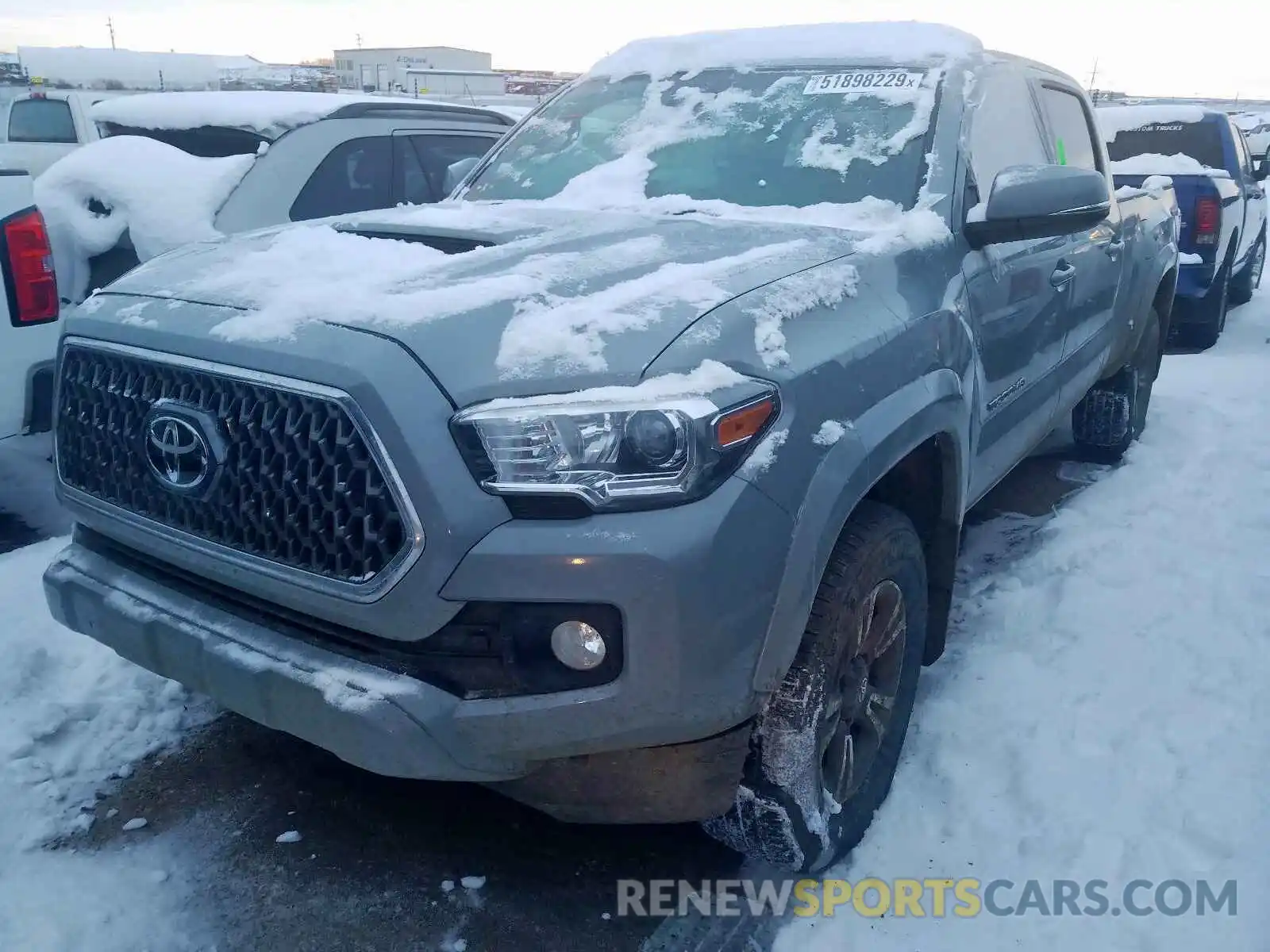 2 Photograph of a damaged car 5TFDZ5BN1KX044760 TOYOTA TACOMA DOU 2019