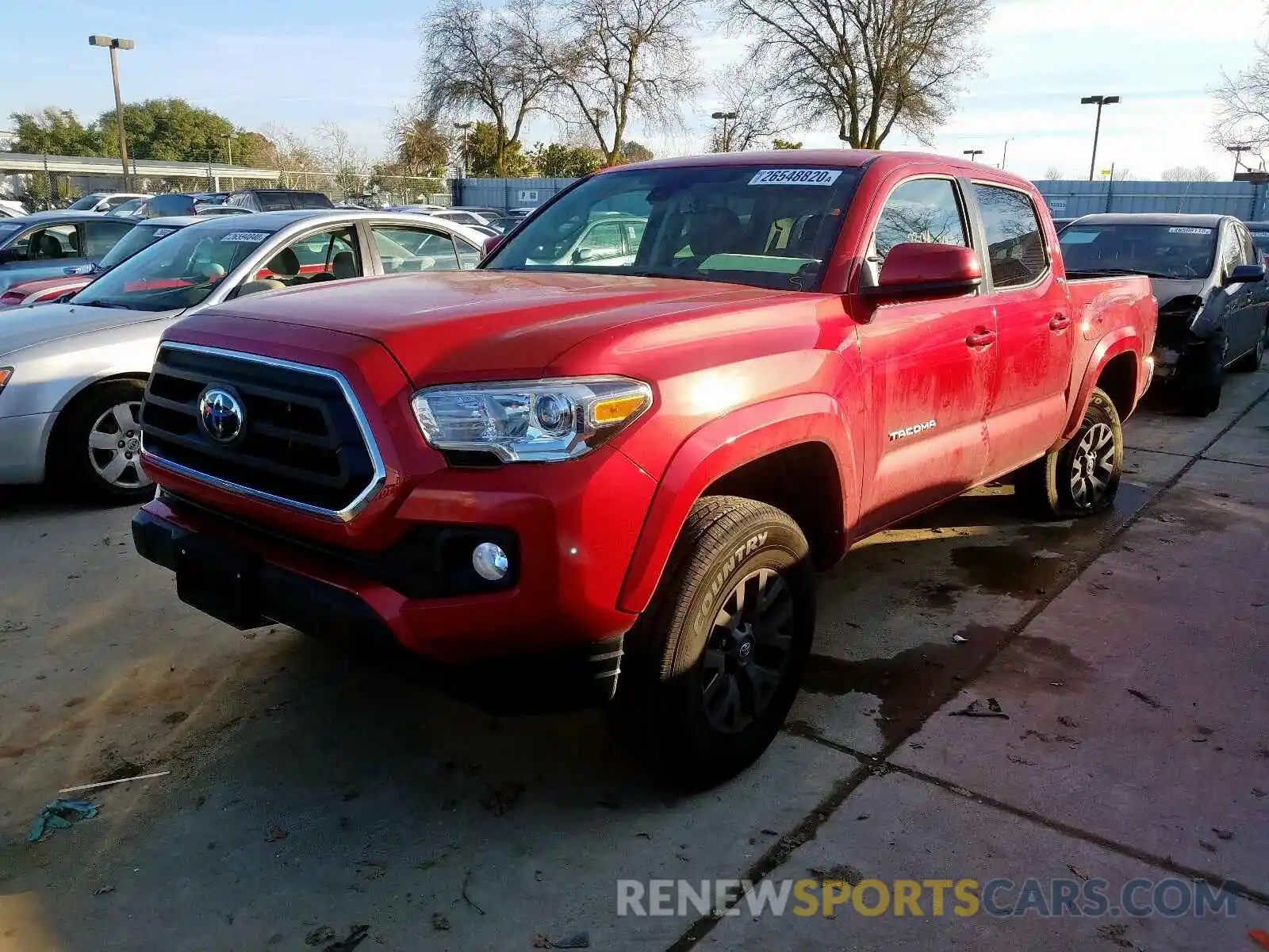 2 Photograph of a damaged car 3TMCZ5AN9LM300700 TOYOTA TACOMA DOU 2020