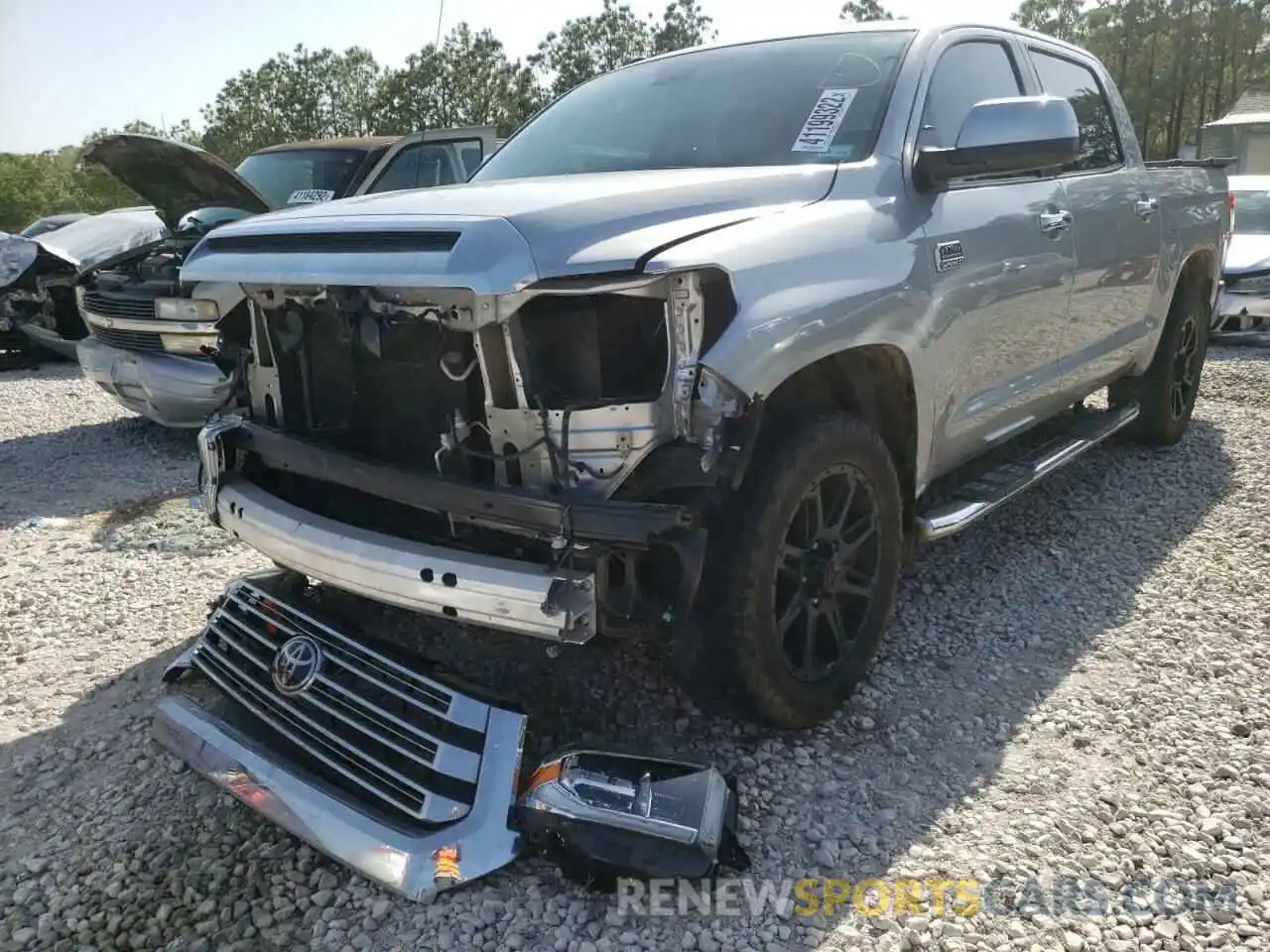 2 Photograph of a damaged car 5TFAY5F10KX843636 TOYOTA TUNDRA 2019