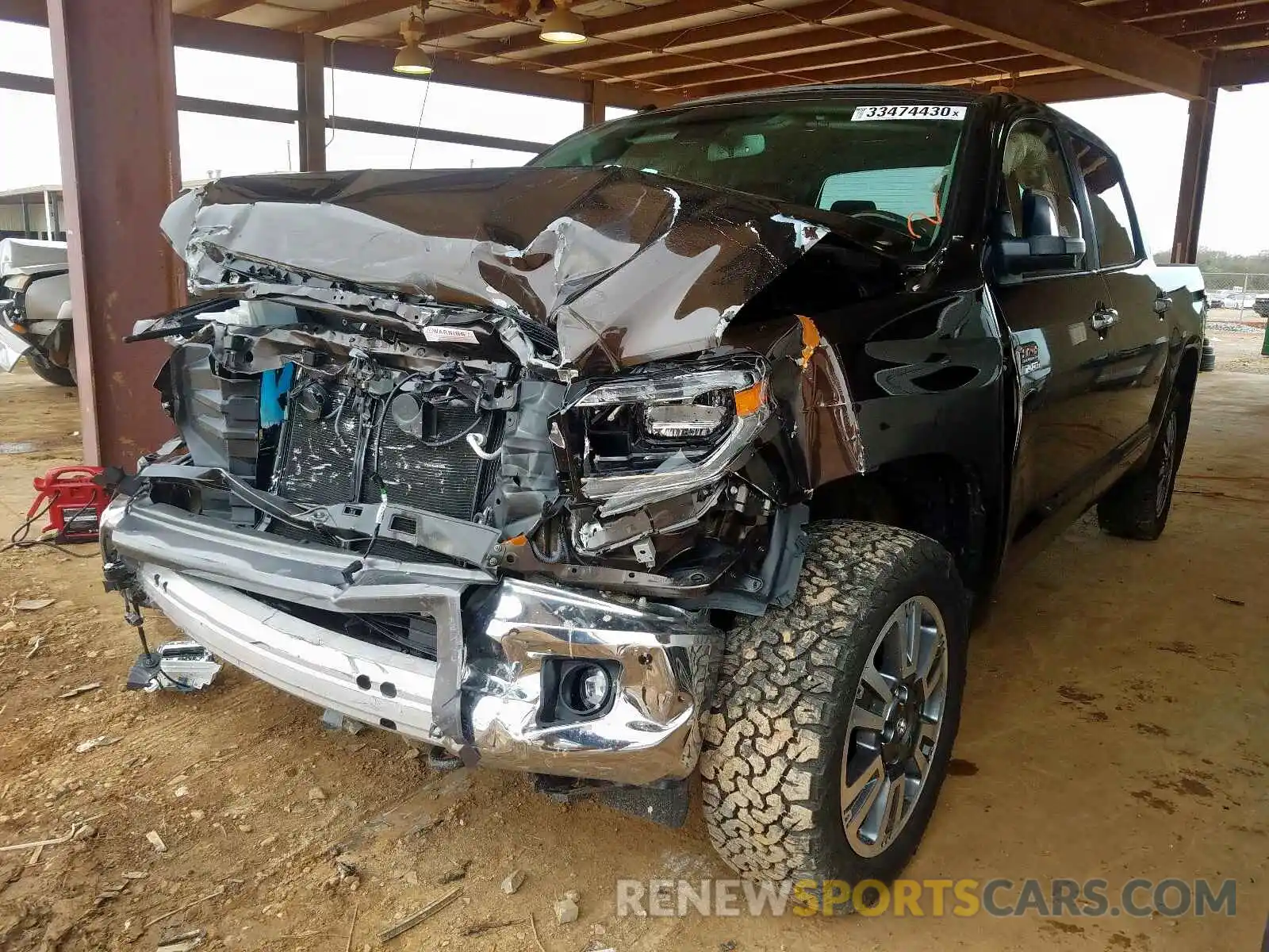 2 Photograph of a damaged car 5TFAY5F11KX806109 TOYOTA TUNDRA 2019