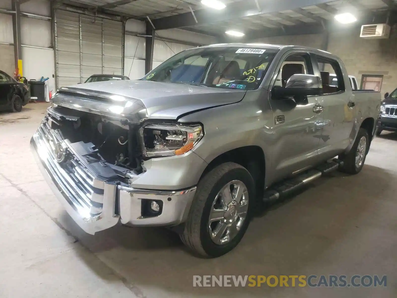 2 Photograph of a damaged car 5TFAY5F12KX806894 TOYOTA TUNDRA 2019