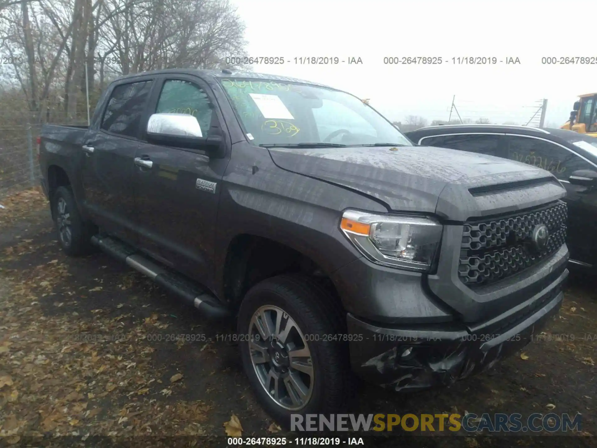 1 Photograph of a damaged car 5TFAY5F12KX819015 TOYOTA TUNDRA 2019