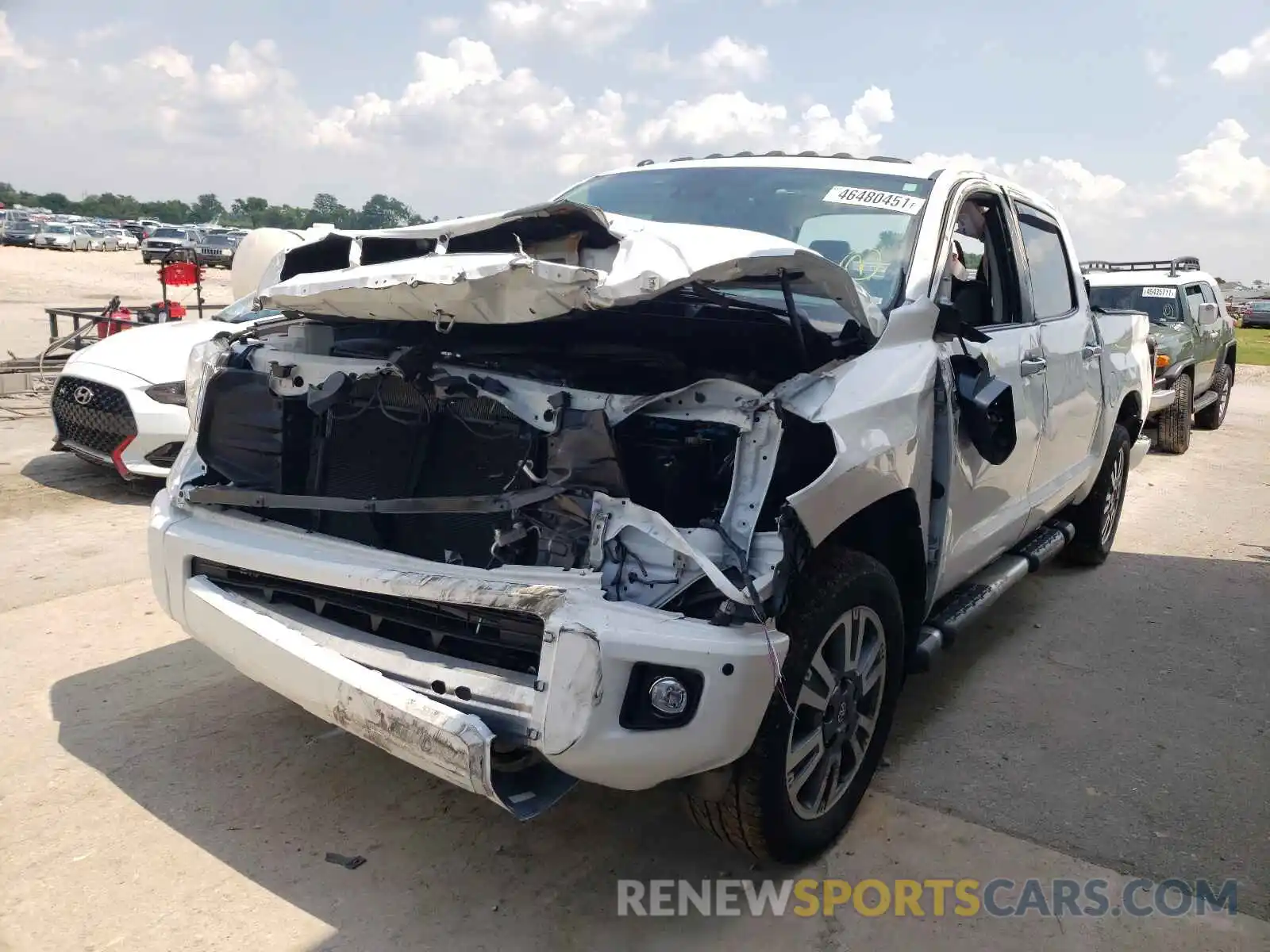 2 Photograph of a damaged car 5TFAY5F12KX824926 TOYOTA TUNDRA 2019