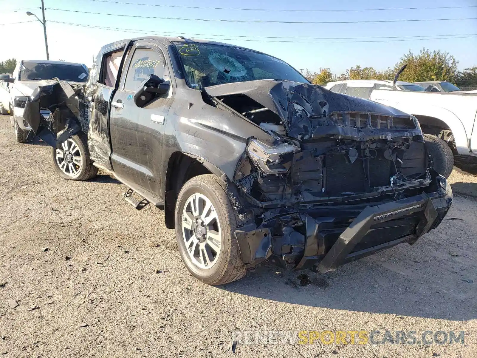 1 Photograph of a damaged car 5TFAY5F12KX824943 TOYOTA TUNDRA 2019