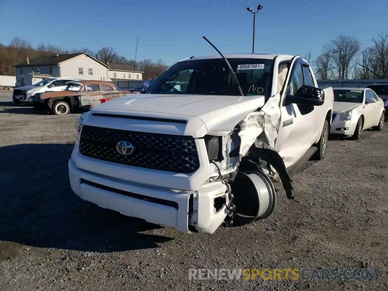 2 Photograph of a damaged car 5TFAY5F12KX828541 TOYOTA TUNDRA 2019