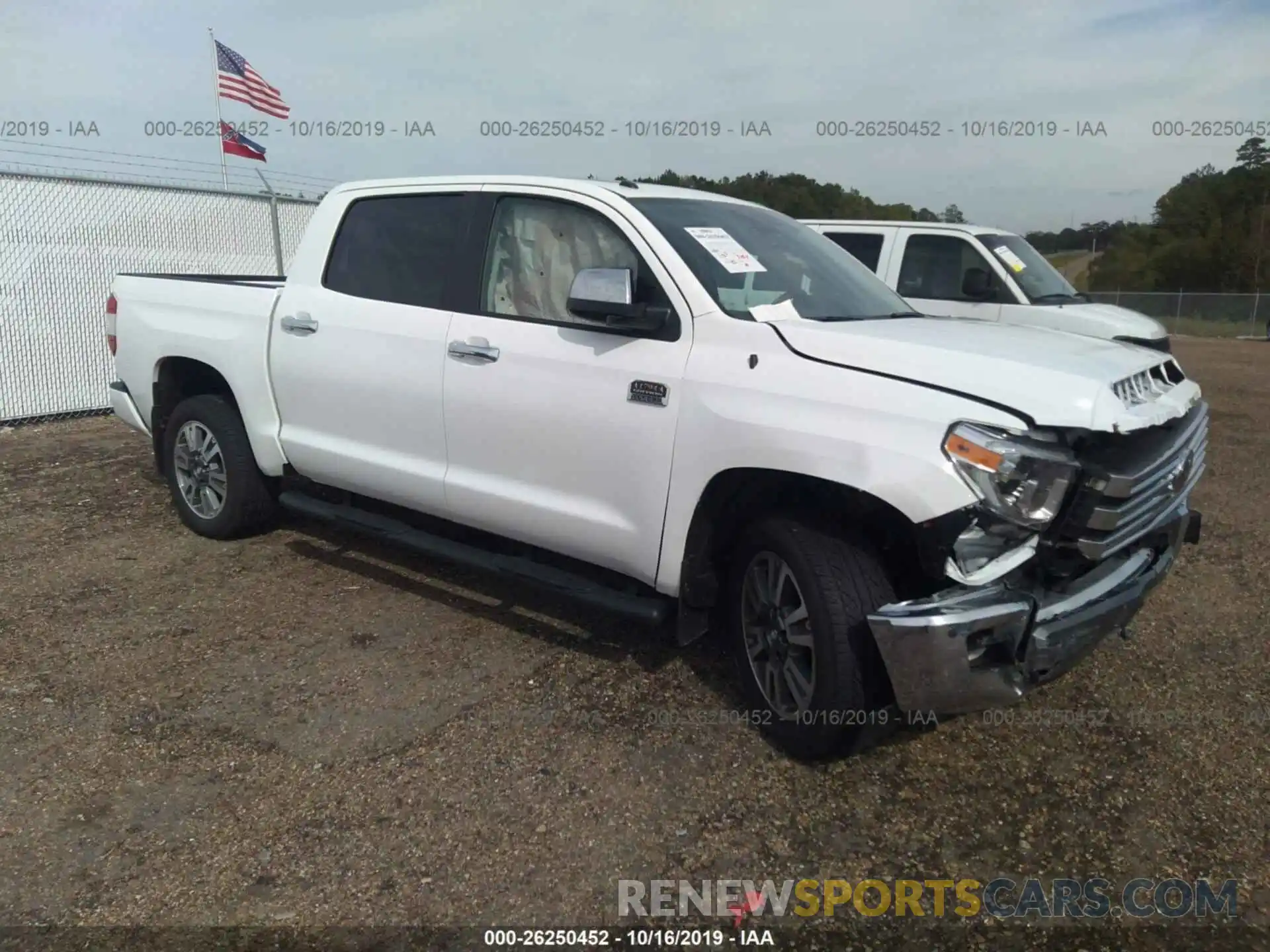 1 Photograph of a damaged car 5TFAY5F12KX858784 TOYOTA TUNDRA 2019