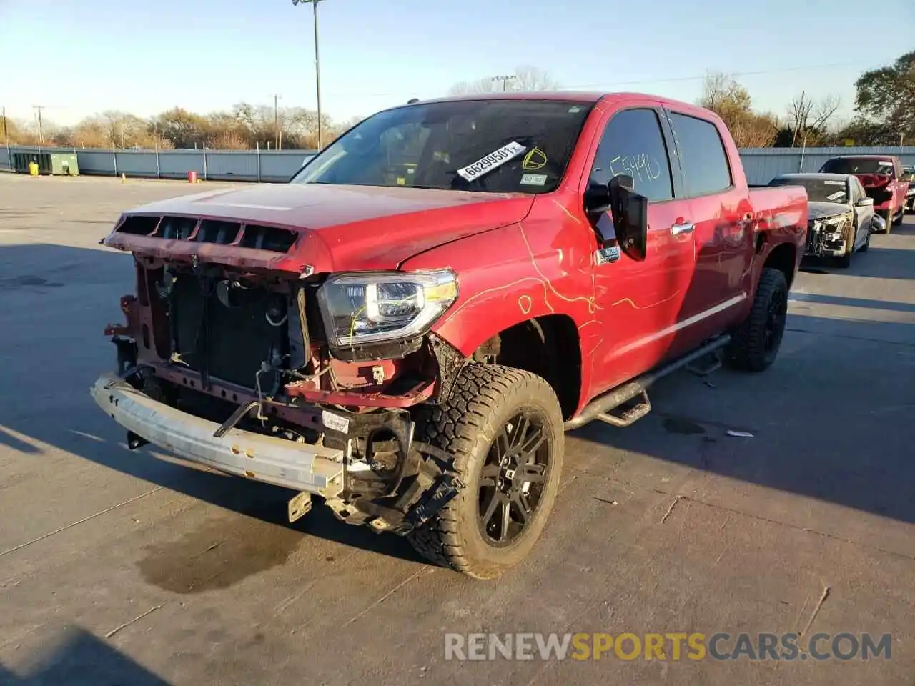 2 Photograph of a damaged car 5TFAY5F13KX779723 TOYOTA TUNDRA 2019