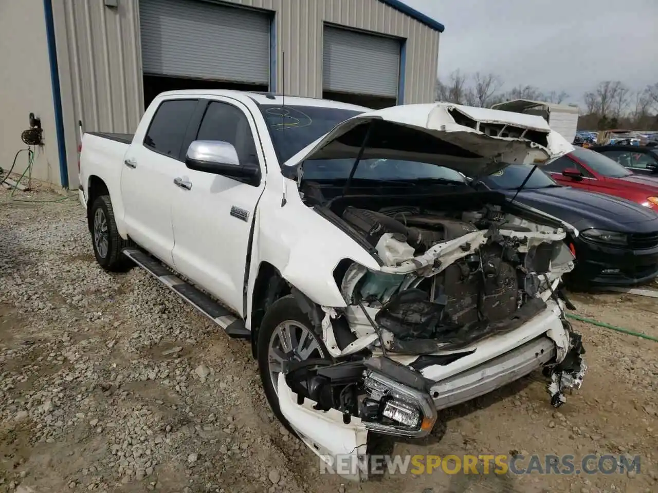 1 Photograph of a damaged car 5TFAY5F13KX807343 TOYOTA TUNDRA 2019