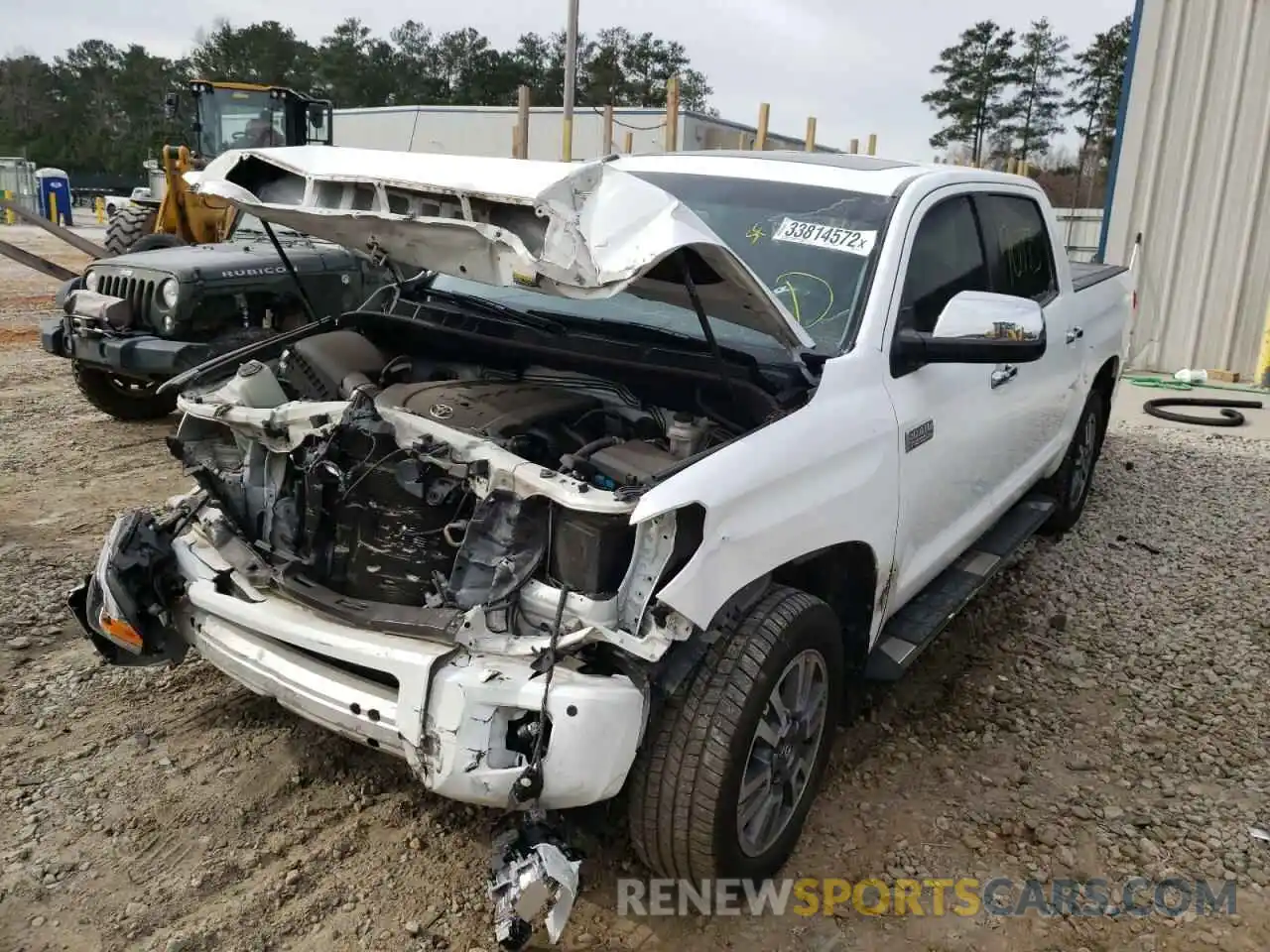 2 Photograph of a damaged car 5TFAY5F13KX807343 TOYOTA TUNDRA 2019