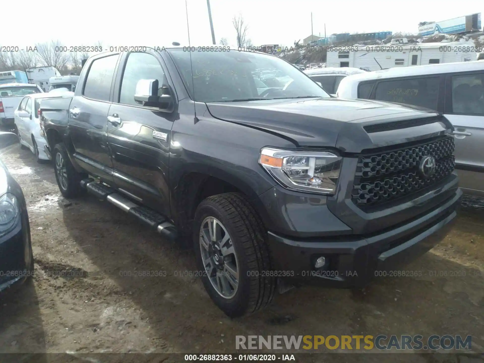 1 Photograph of a damaged car 5TFAY5F13KX824580 TOYOTA TUNDRA 2019