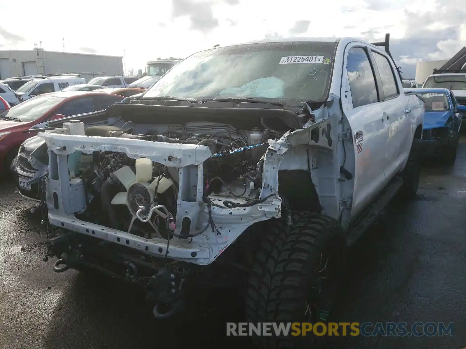 2 Photograph of a damaged car 5TFAY5F13KX831674 TOYOTA TUNDRA 2019