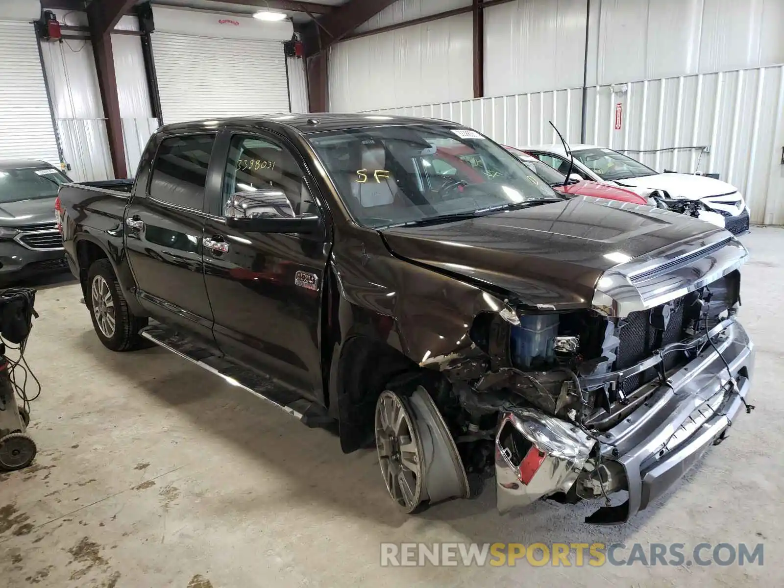 1 Photograph of a damaged car 5TFAY5F14KX781125 TOYOTA TUNDRA 2019