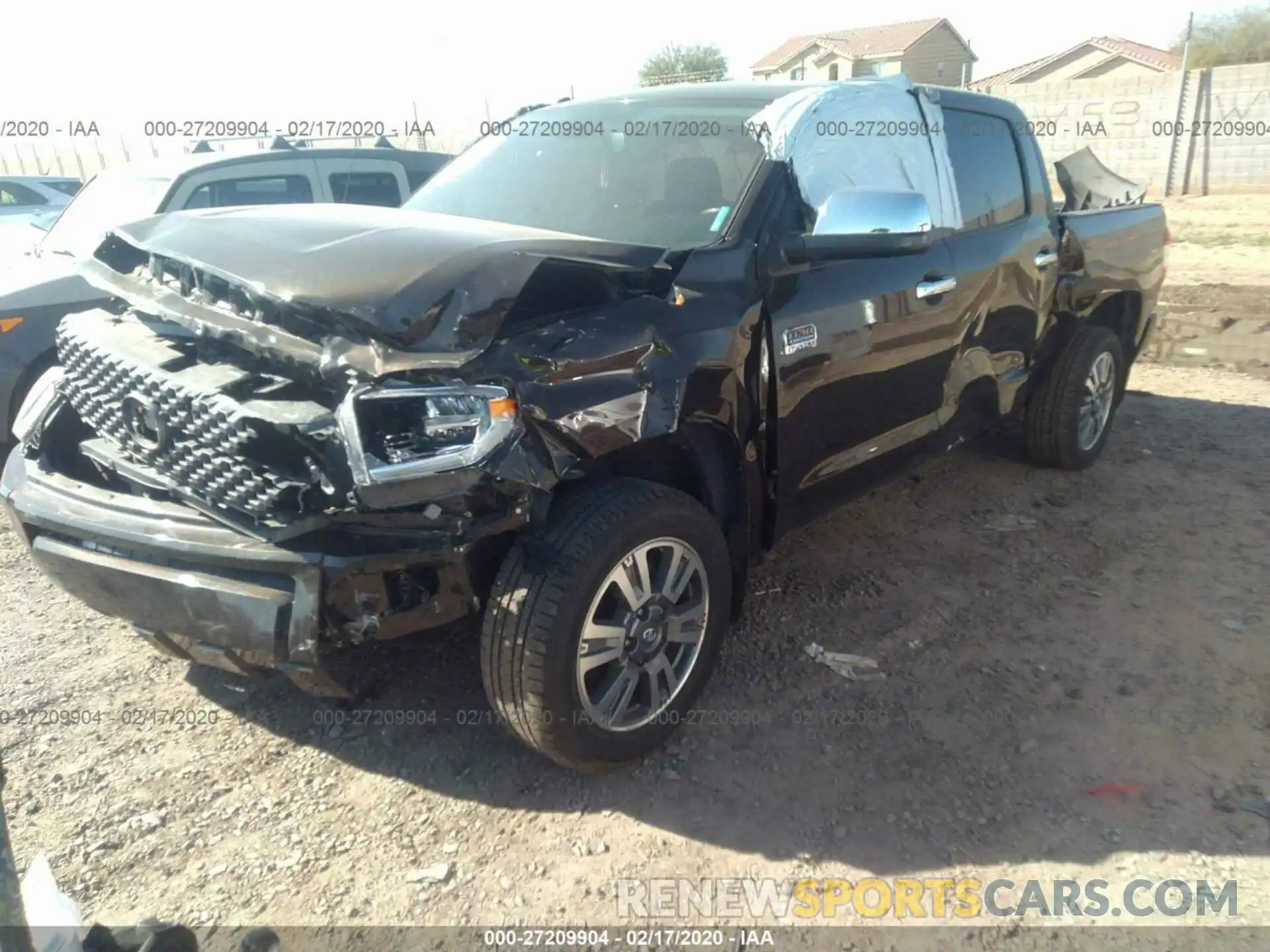 2 Photograph of a damaged car 5TFAY5F14KX800563 TOYOTA TUNDRA 2019