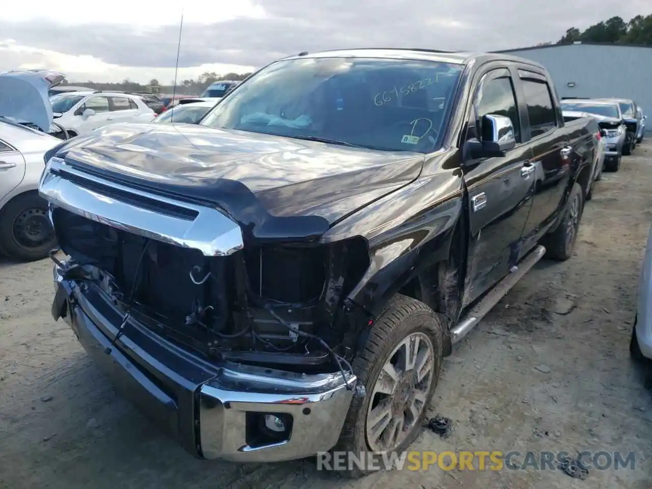 2 Photograph of a damaged car 5TFAY5F15KX790934 TOYOTA TUNDRA 2019