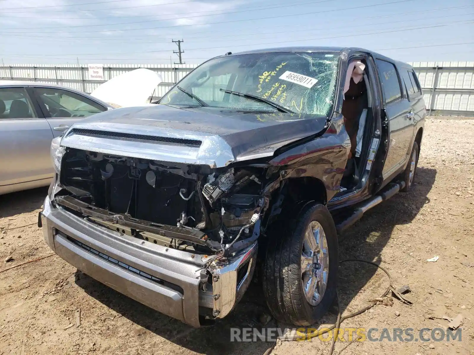 2 Photograph of a damaged car 5TFAY5F15KX798435 TOYOTA TUNDRA 2019