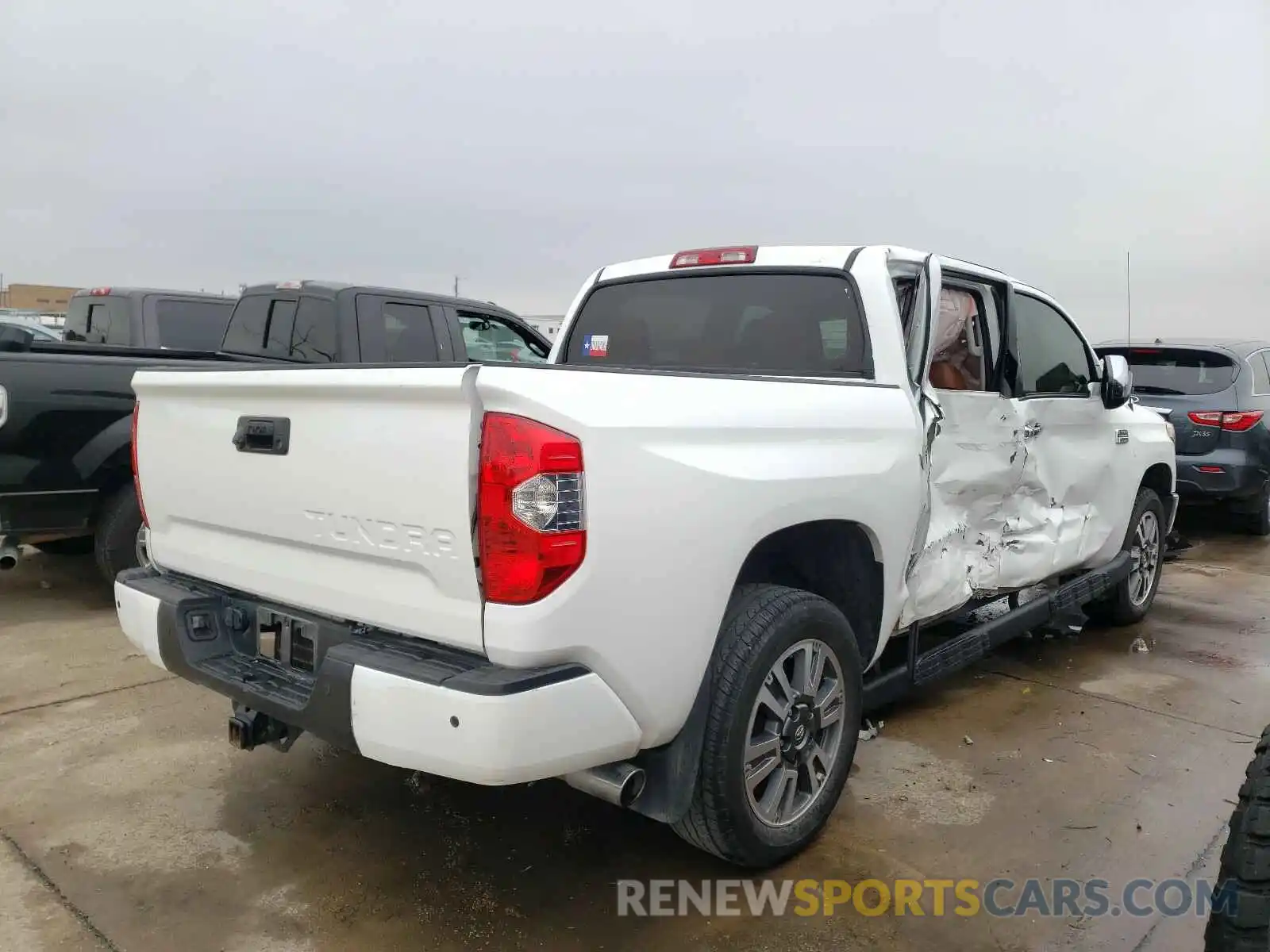 4 Photograph of a damaged car 5TFAY5F15KX800989 TOYOTA TUNDRA 2019