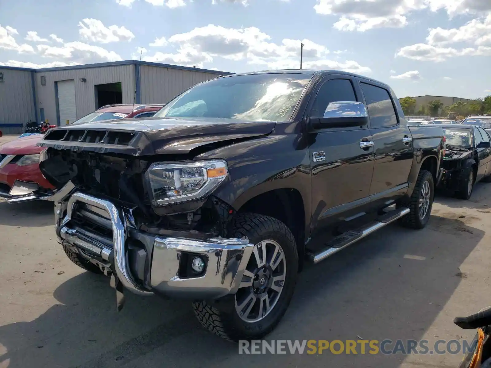 2 Photograph of a damaged car 5TFAY5F15KX838433 TOYOTA TUNDRA 2019