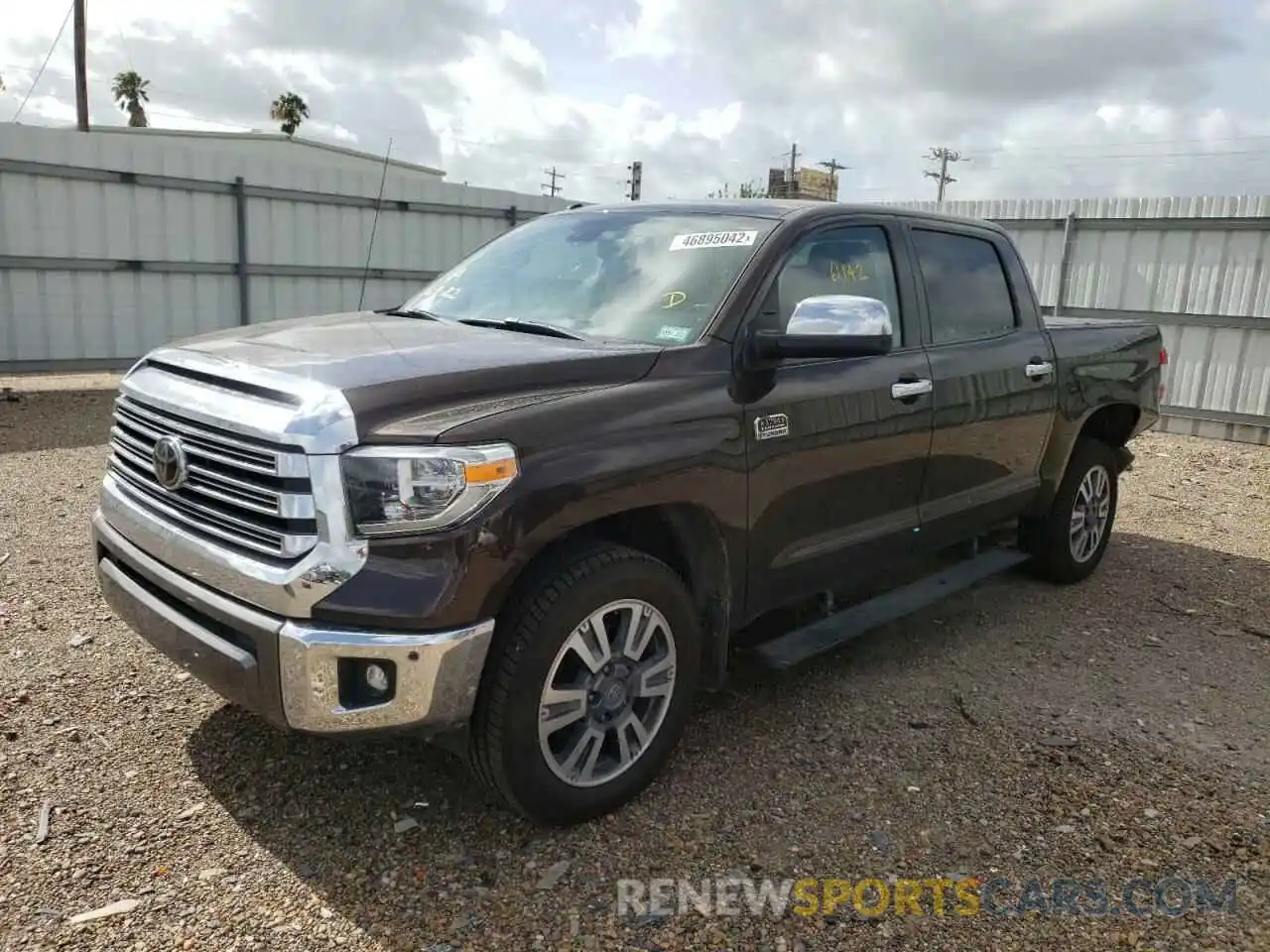 2 Photograph of a damaged car 5TFAY5F15KX841347 TOYOTA TUNDRA 2019