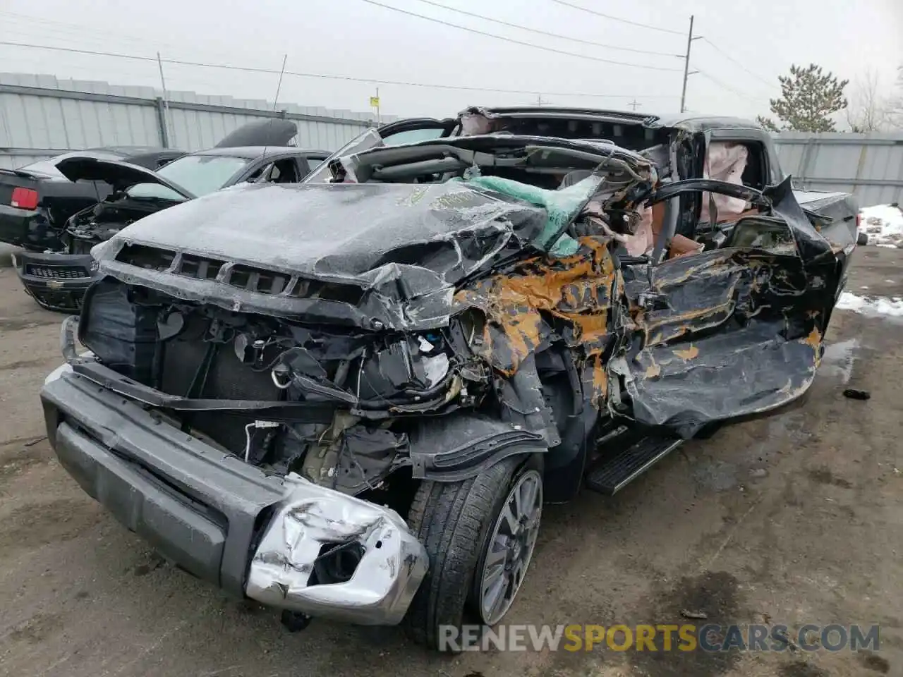 2 Photograph of a damaged car 5TFAY5F15KX844507 TOYOTA TUNDRA 2019