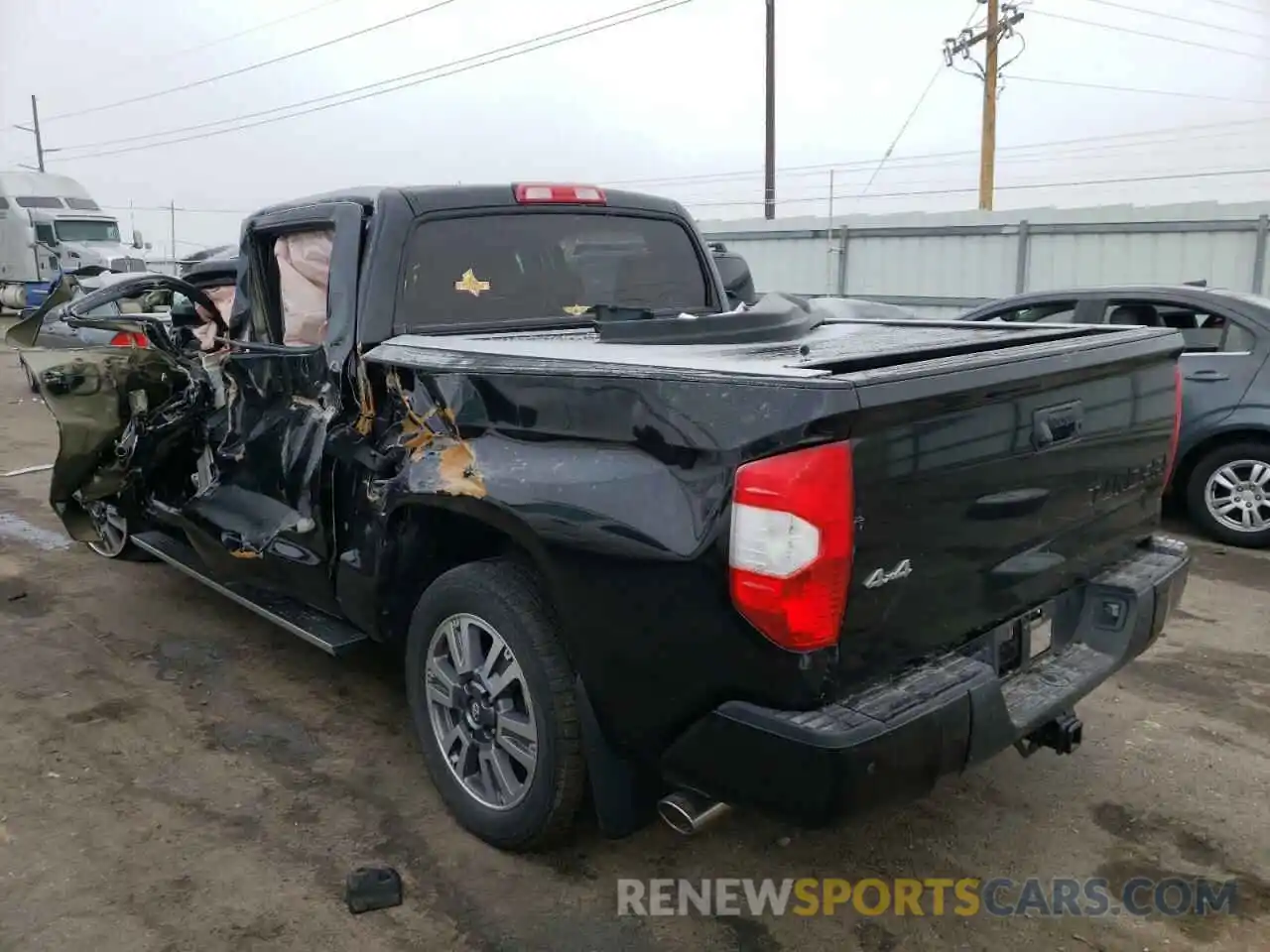 3 Photograph of a damaged car 5TFAY5F15KX844507 TOYOTA TUNDRA 2019