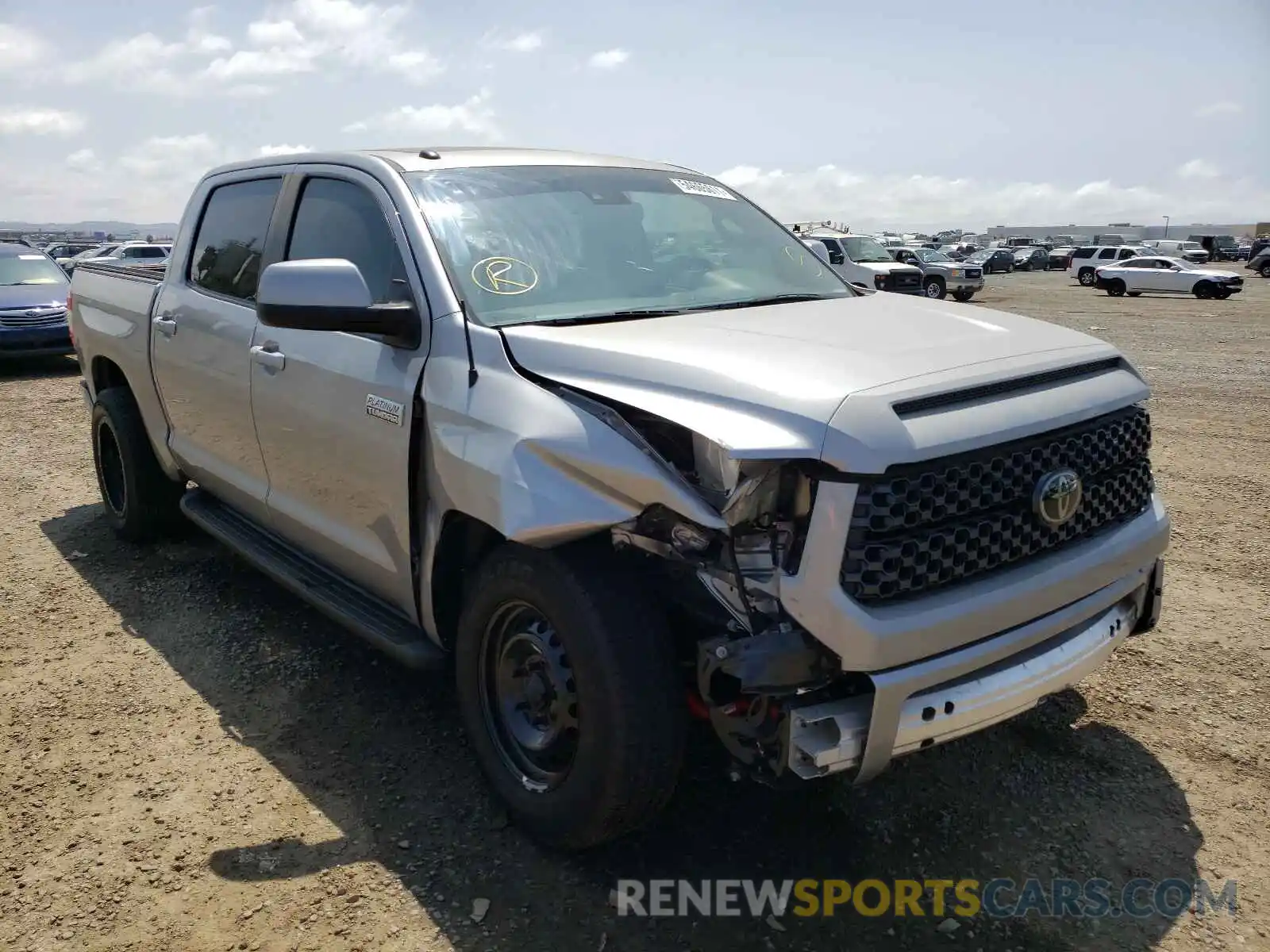 1 Photograph of a damaged car 5TFAY5F15KX856317 TOYOTA TUNDRA 2019