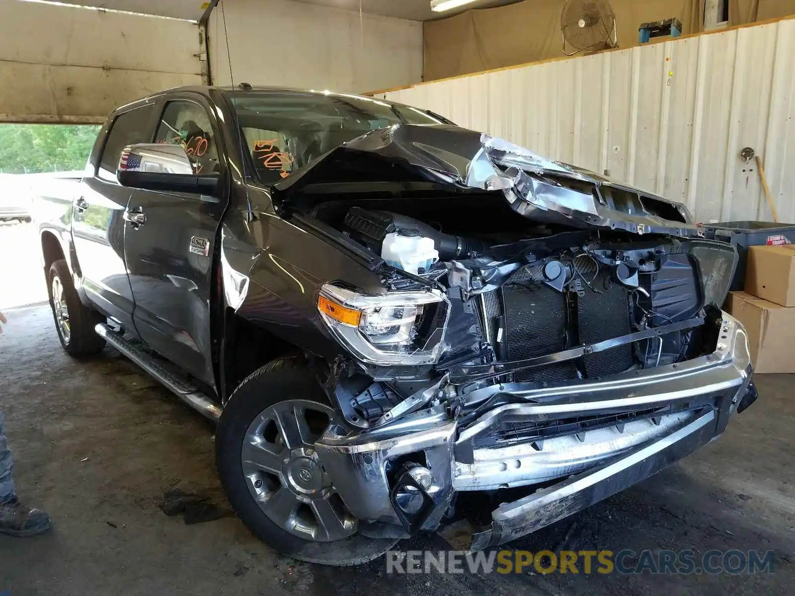 1 Photograph of a damaged car 5TFAY5F15KX868841 TOYOTA TUNDRA 2019