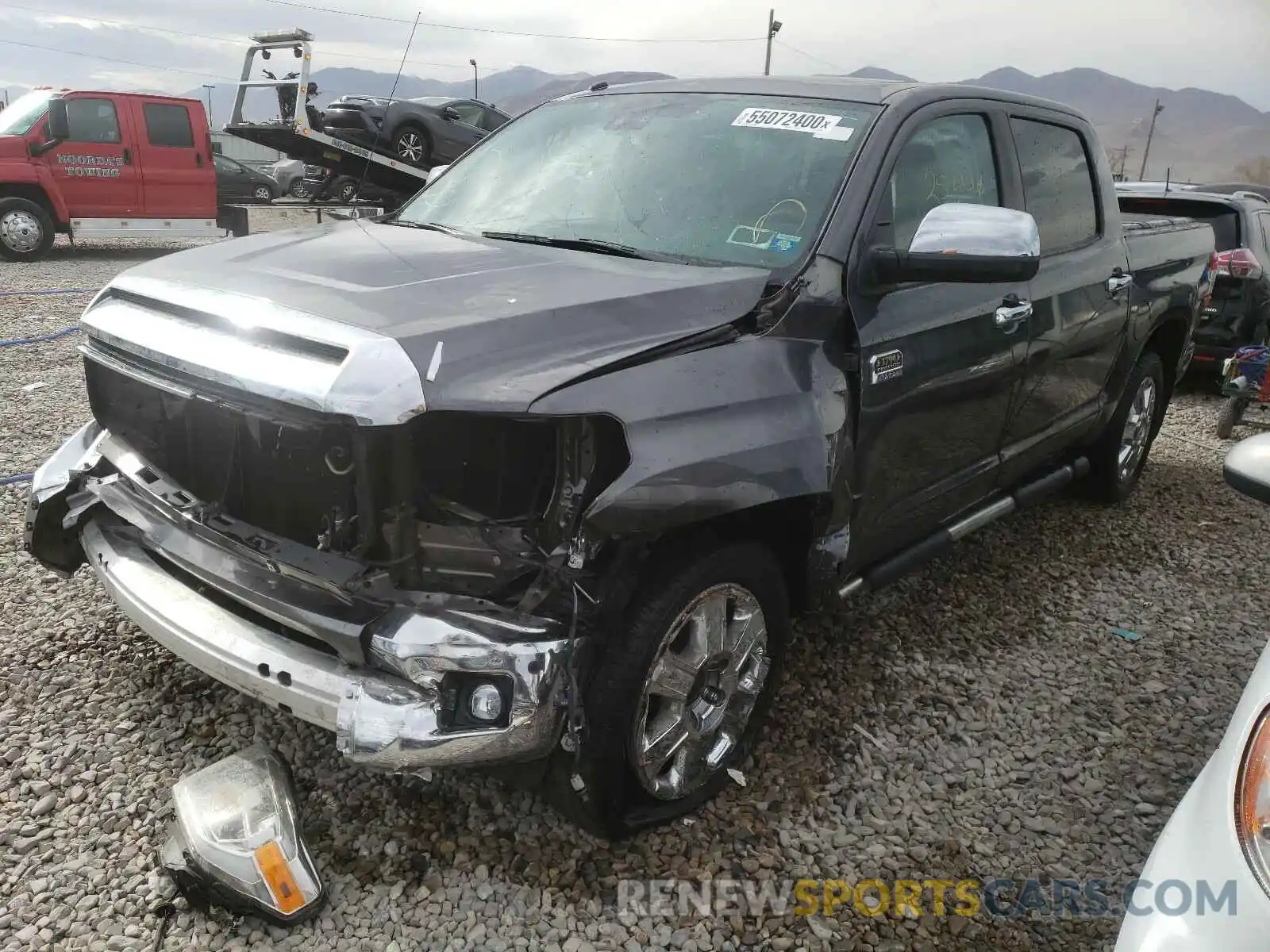 2 Photograph of a damaged car 5TFAY5F16KX785919 TOYOTA TUNDRA 2019