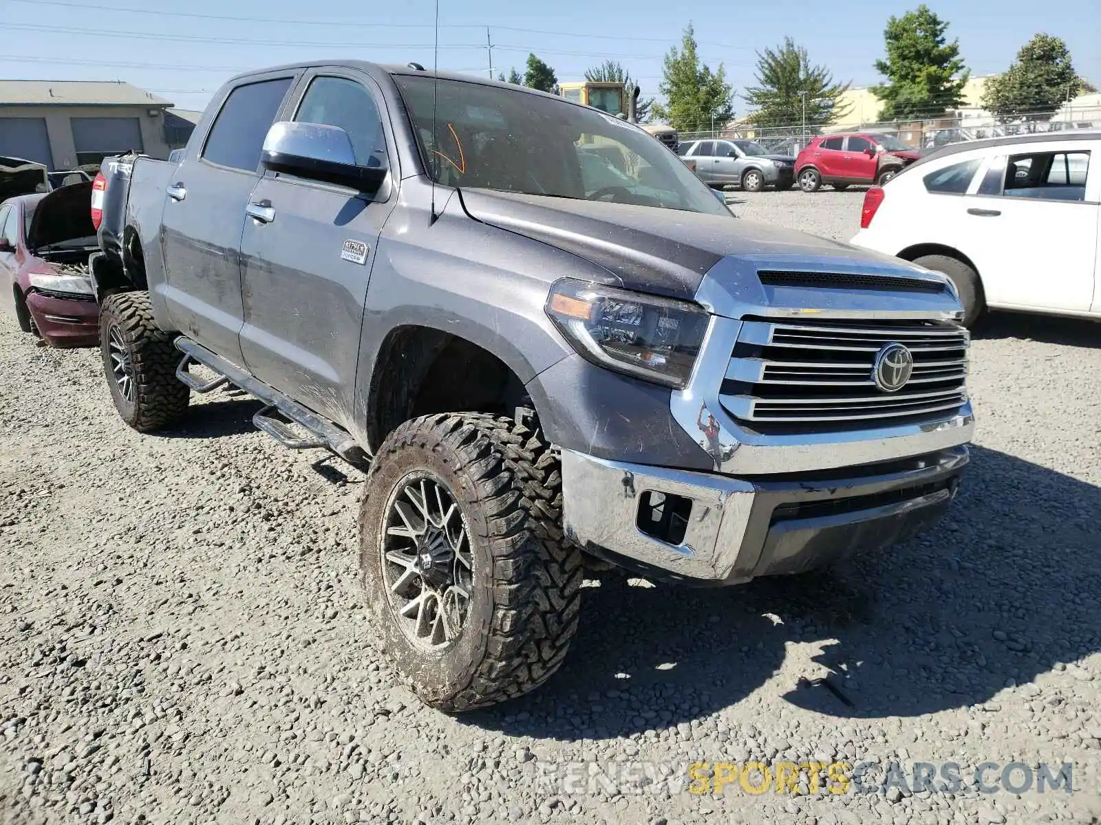 1 Photograph of a damaged car 5TFAY5F16KX830485 TOYOTA TUNDRA 2019