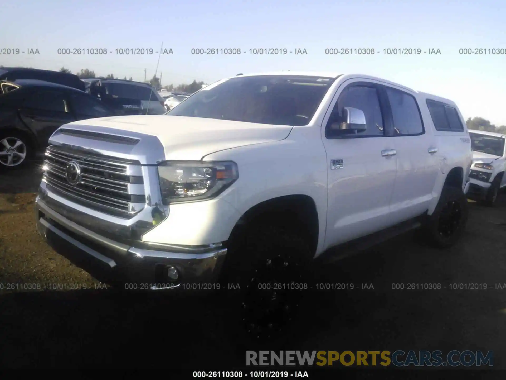 2 Photograph of a damaged car 5TFAY5F16KX833077 TOYOTA TUNDRA 2019