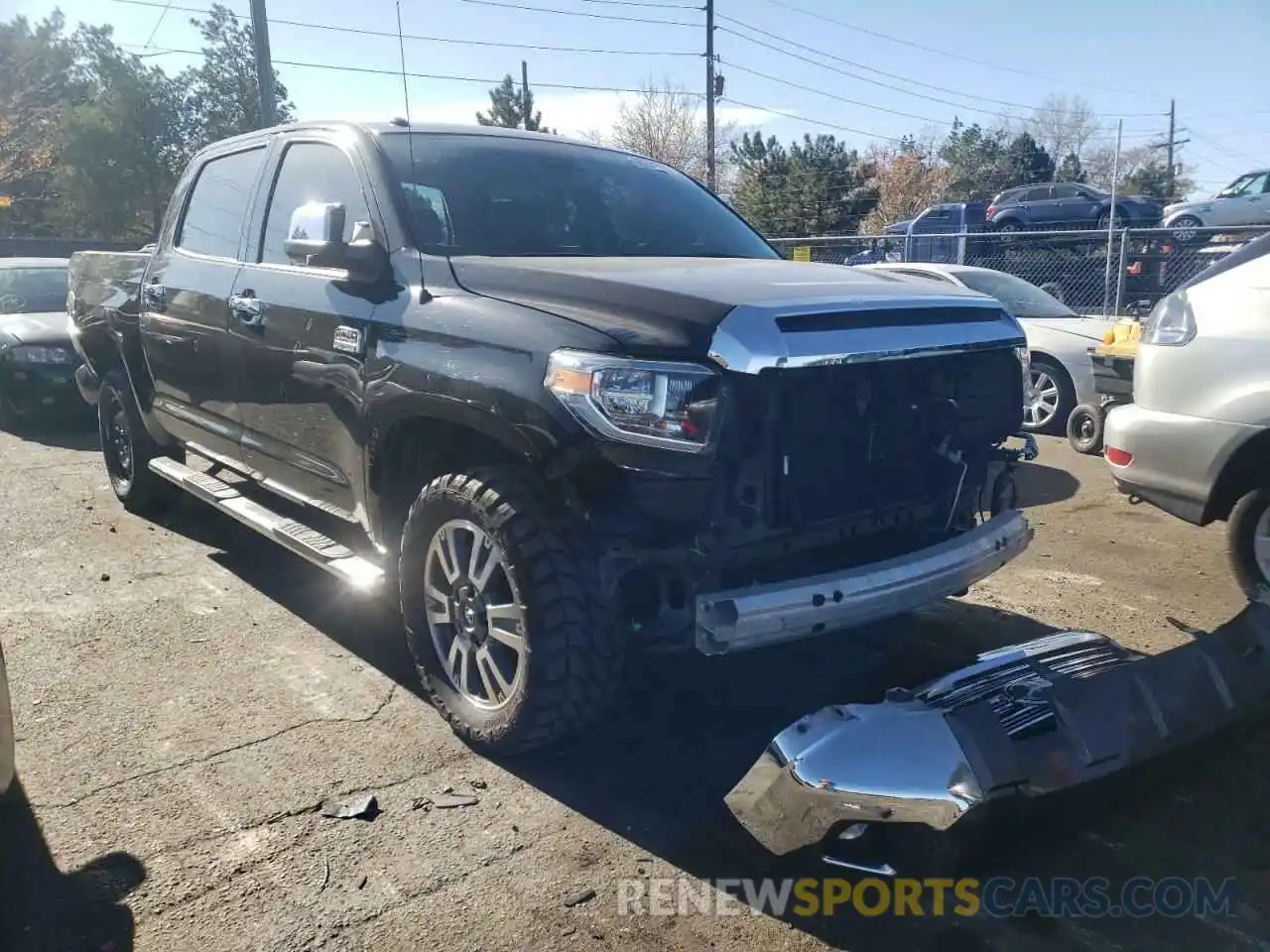 1 Photograph of a damaged car 5TFAY5F16KX859565 TOYOTA TUNDRA 2019