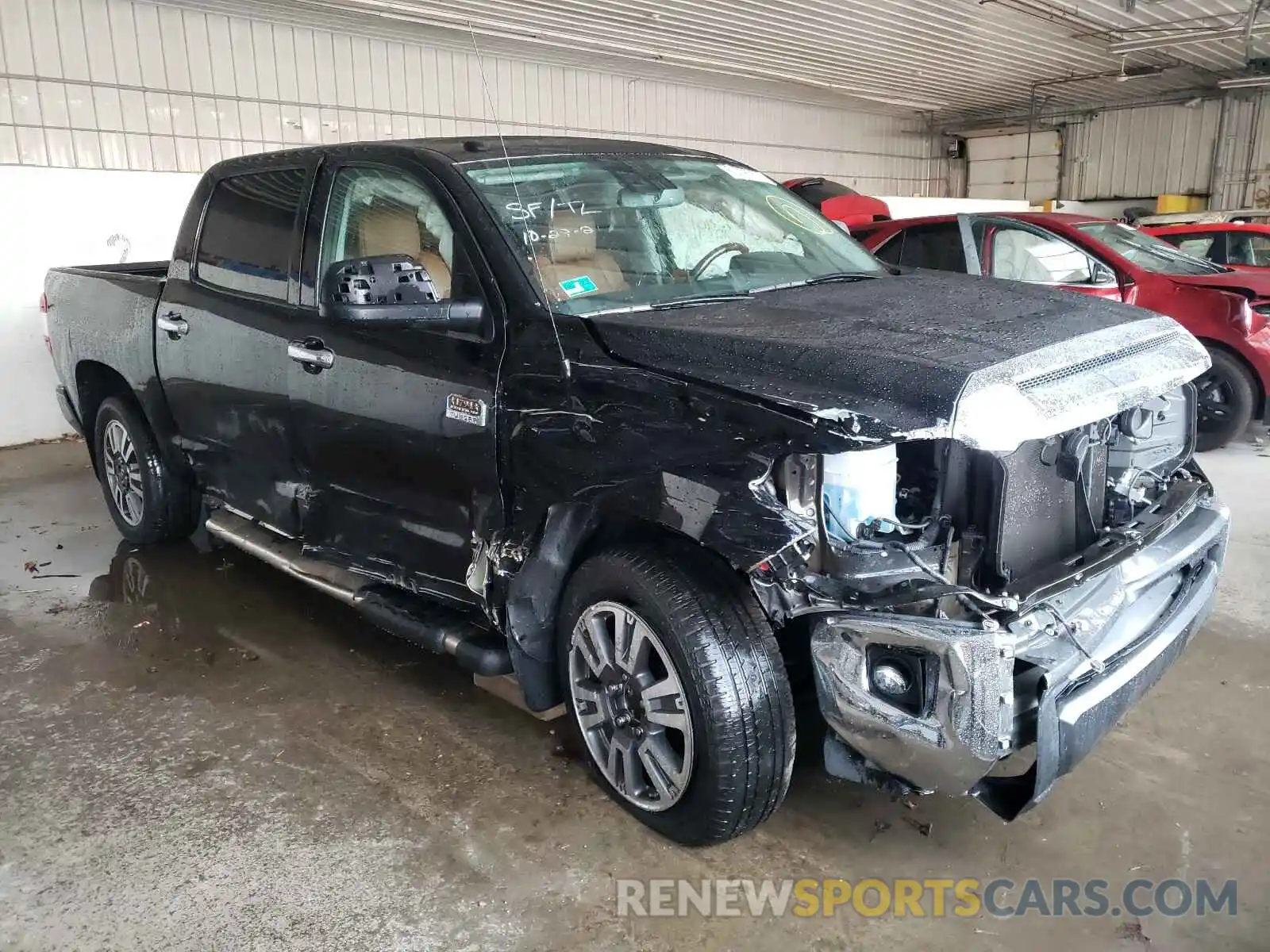 1 Photograph of a damaged car 5TFAY5F17KX842807 TOYOTA TUNDRA 2019