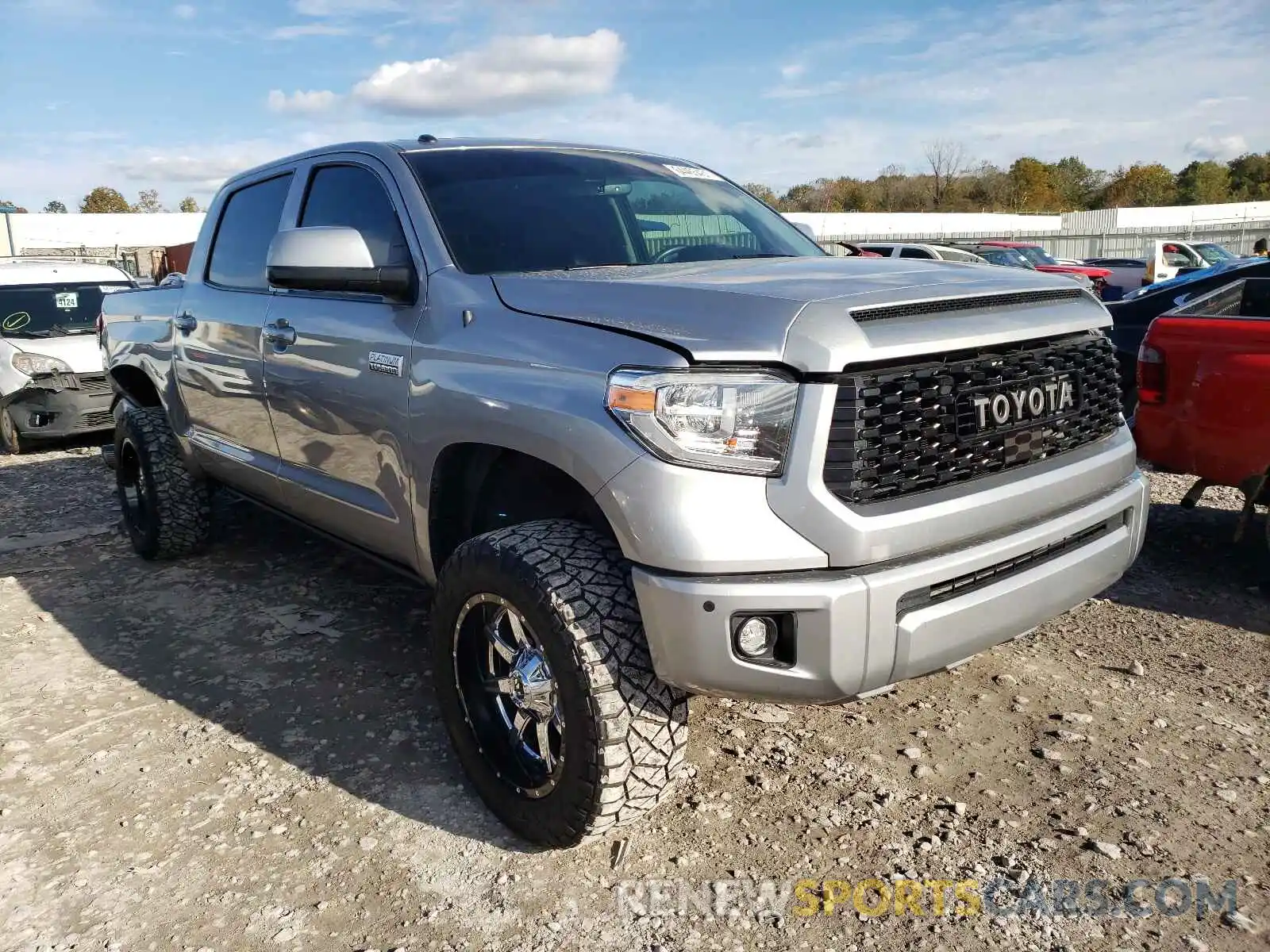 1 Photograph of a damaged car 5TFAY5F17KX855833 TOYOTA TUNDRA 2019