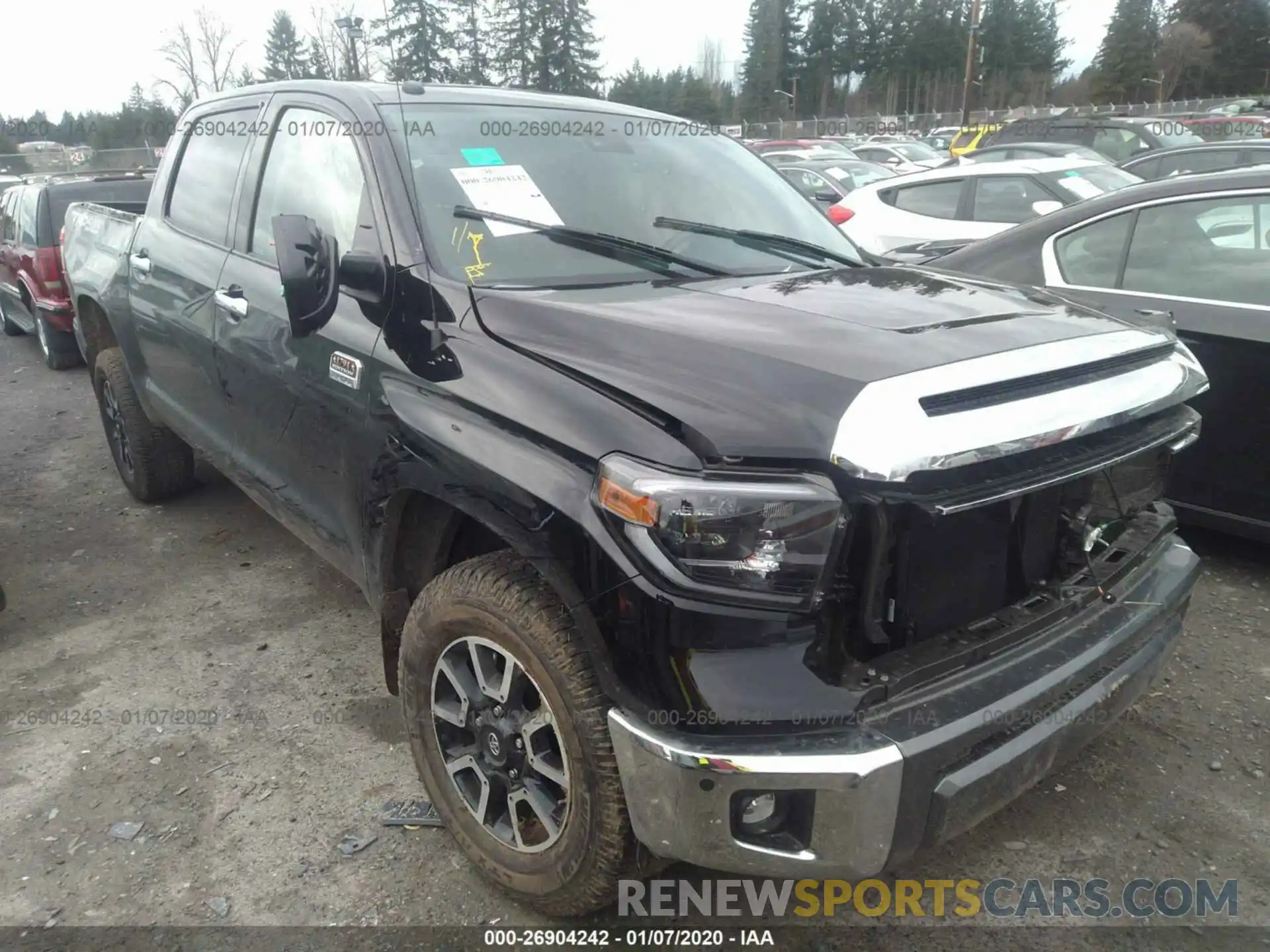 1 Photograph of a damaged car 5TFAY5F17KX858960 TOYOTA TUNDRA 2019